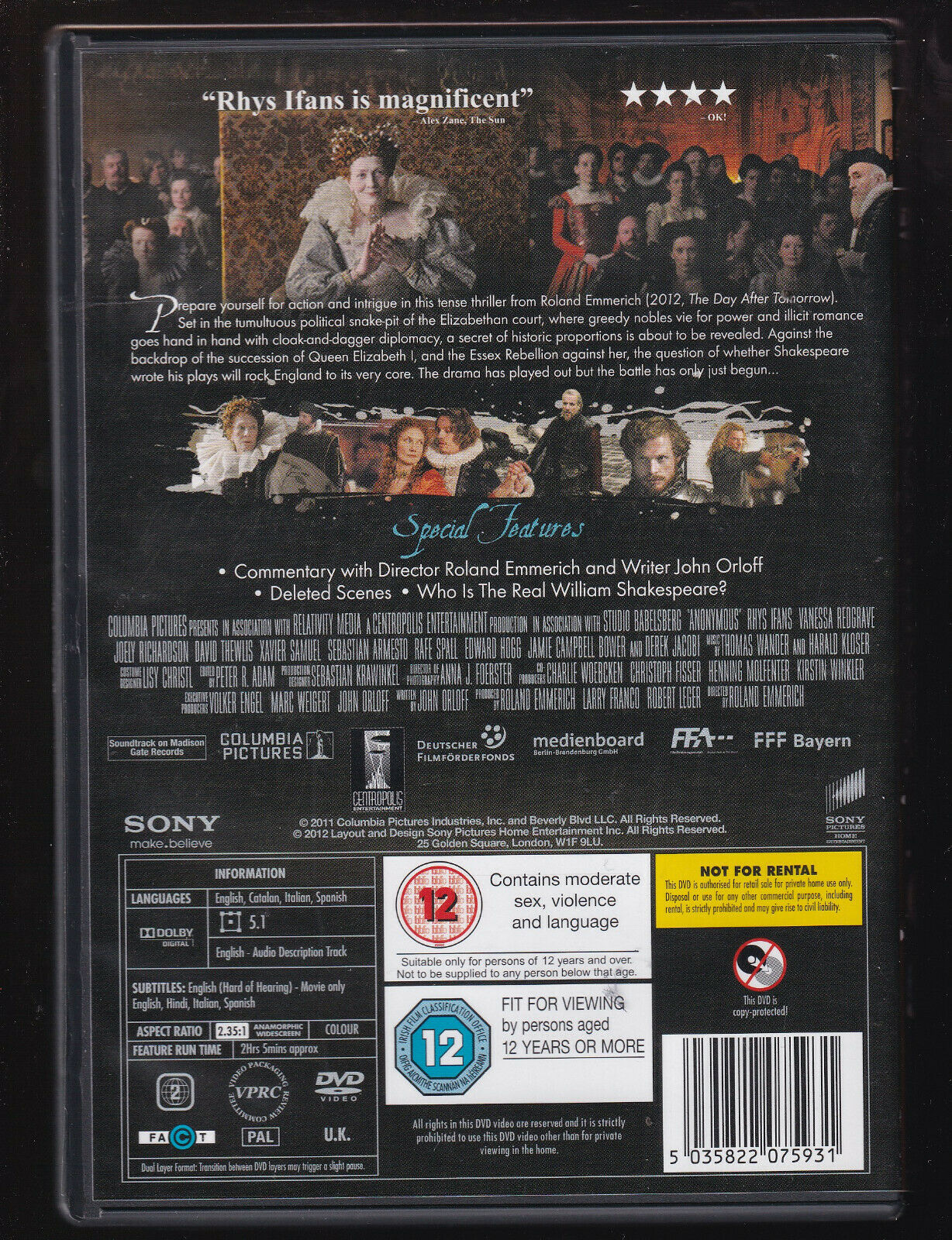 EBOND Anonymous DVD DB701262