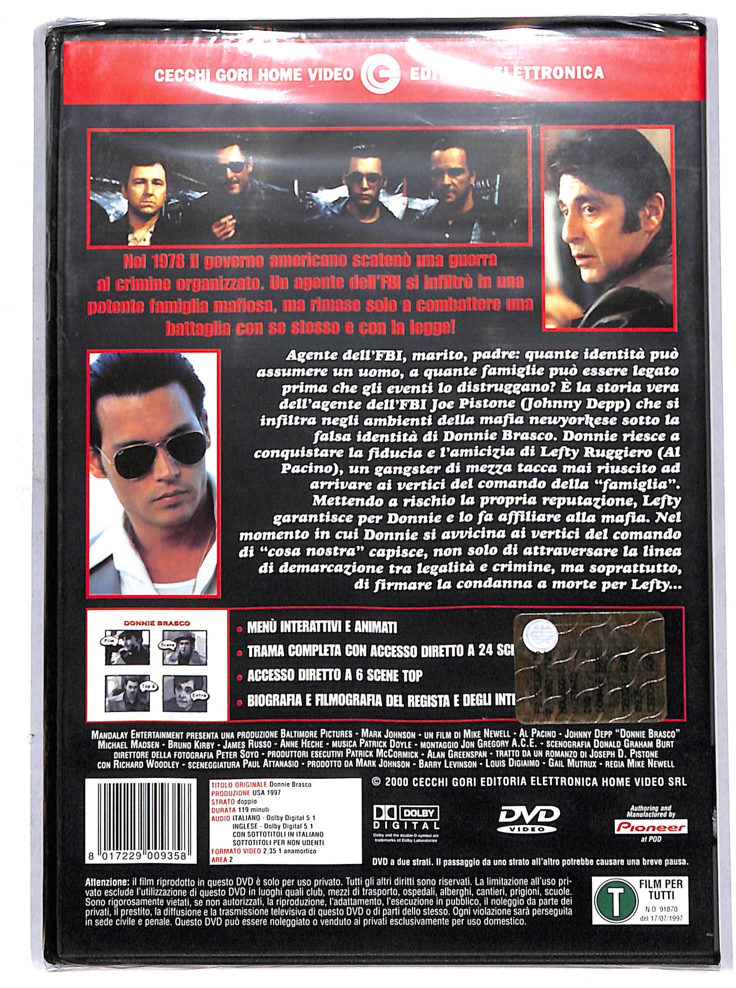 EBOND Donnie Brasco - un uomo diviso in due DVD DB701324