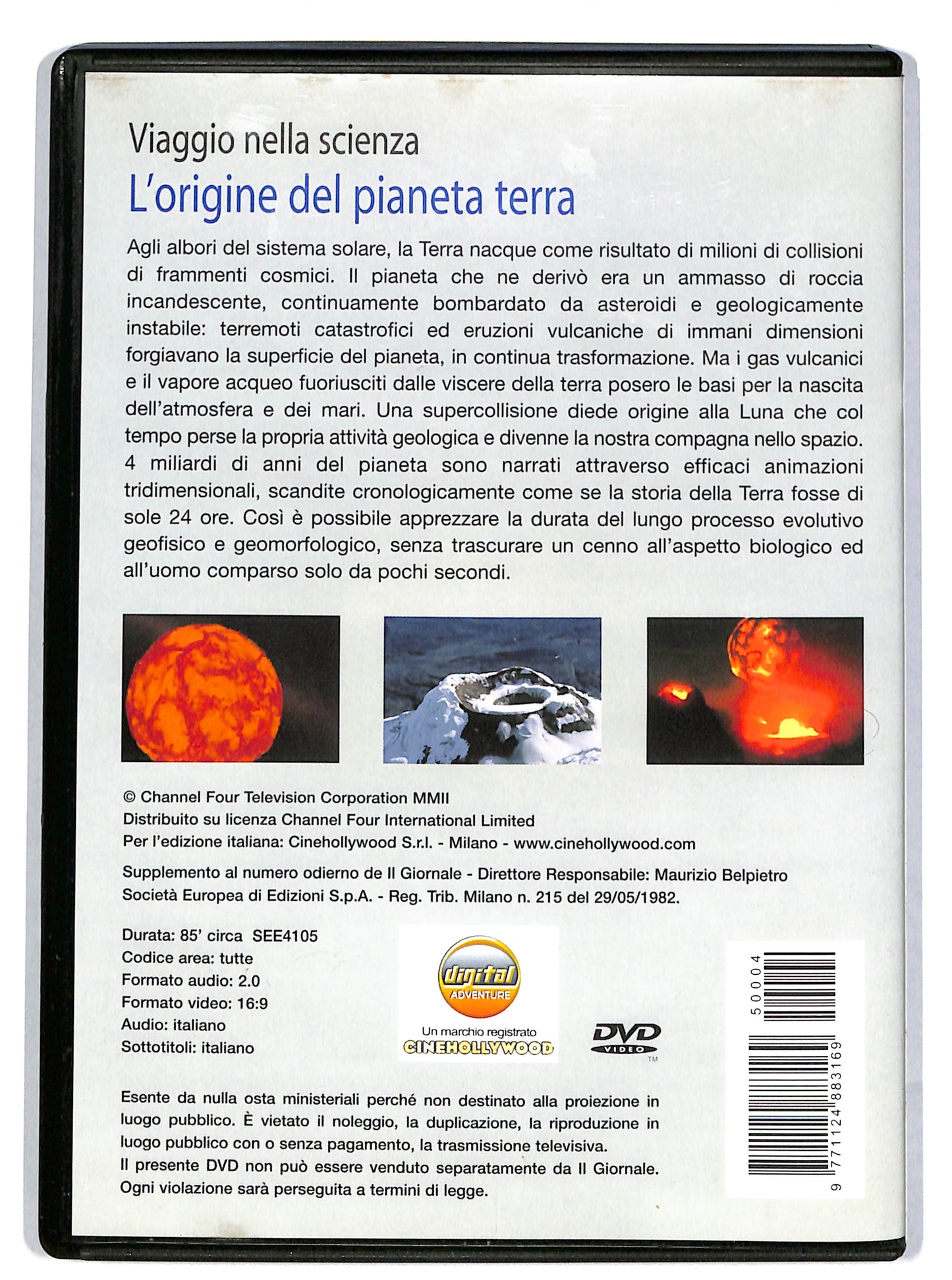 EBOND L'origine del pianeta terra vol 4 EDITORIALE DVD DB701613