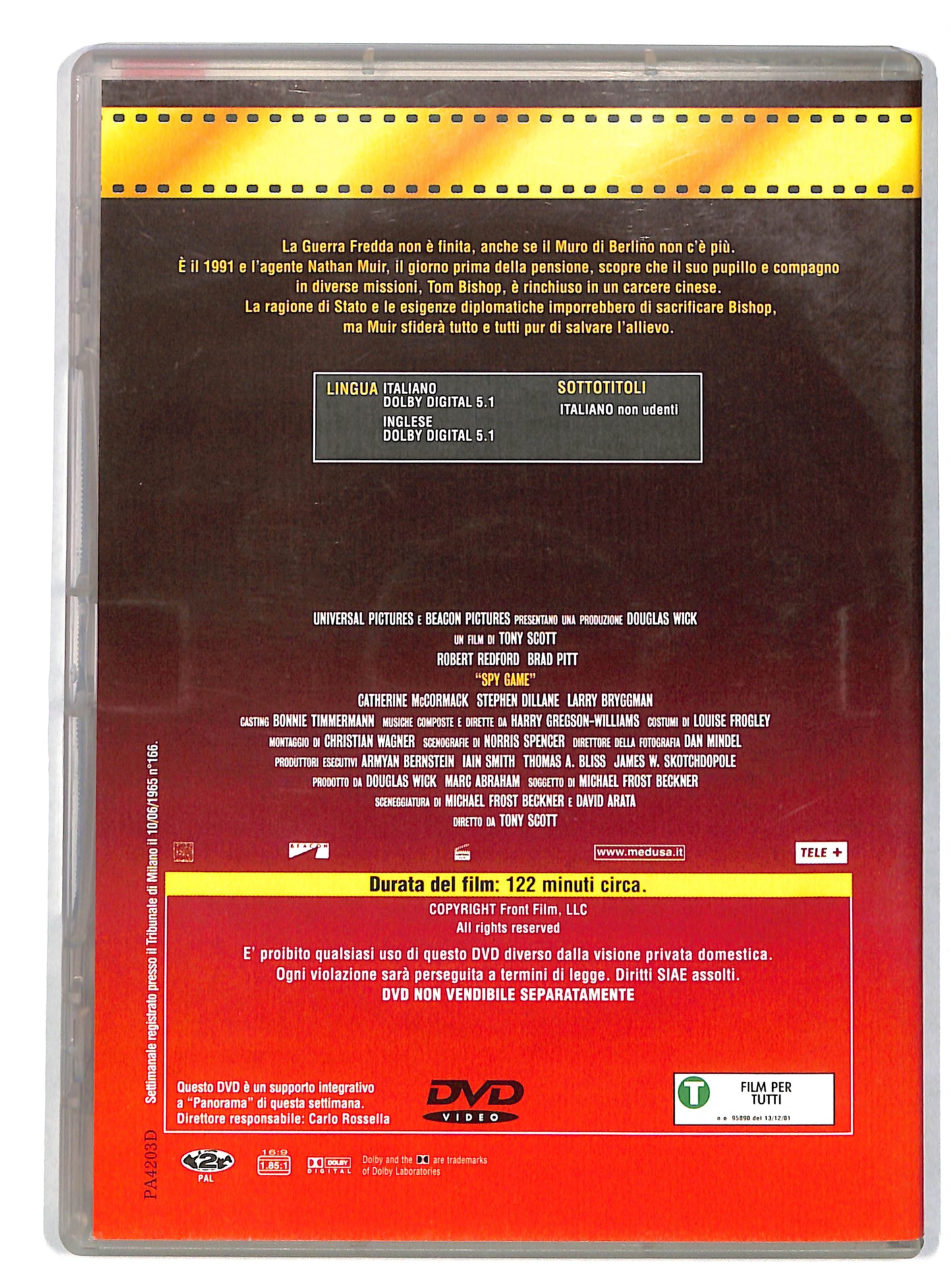 EBOND Spy Game EDITORIALE DVD DB701618