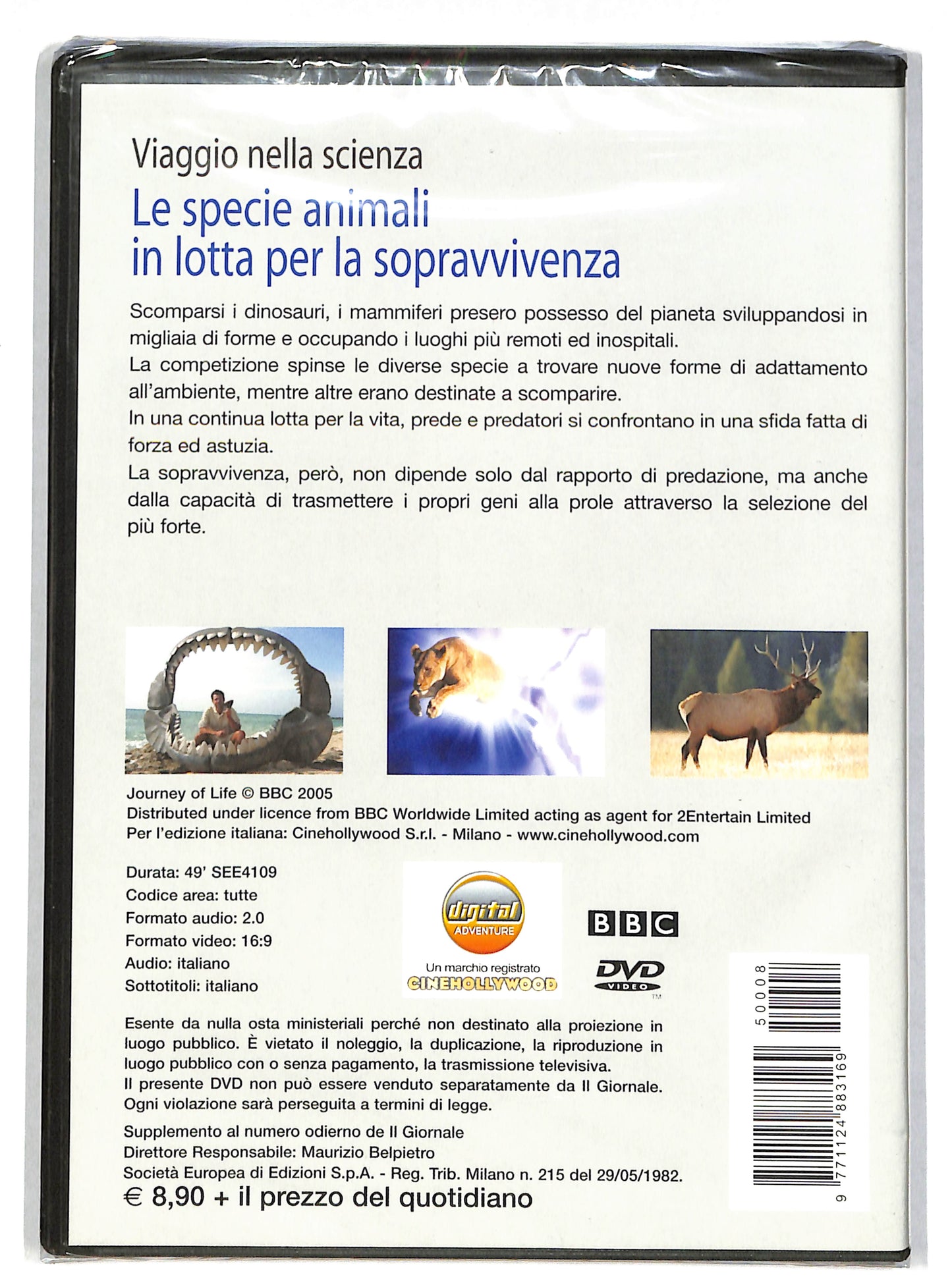 EBOND Le specie animali in lotta per la sopravvivenza EDITORIALE DVD DB701625