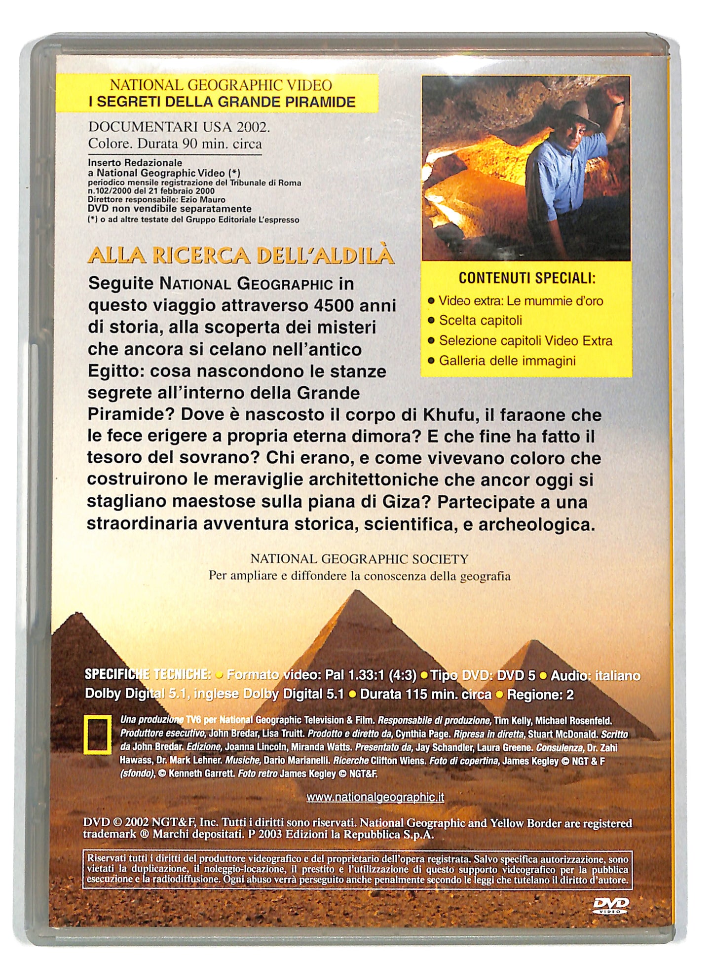 EBOND National Geographic i segreti della grande piramide EDITORIALE DVD DB701631