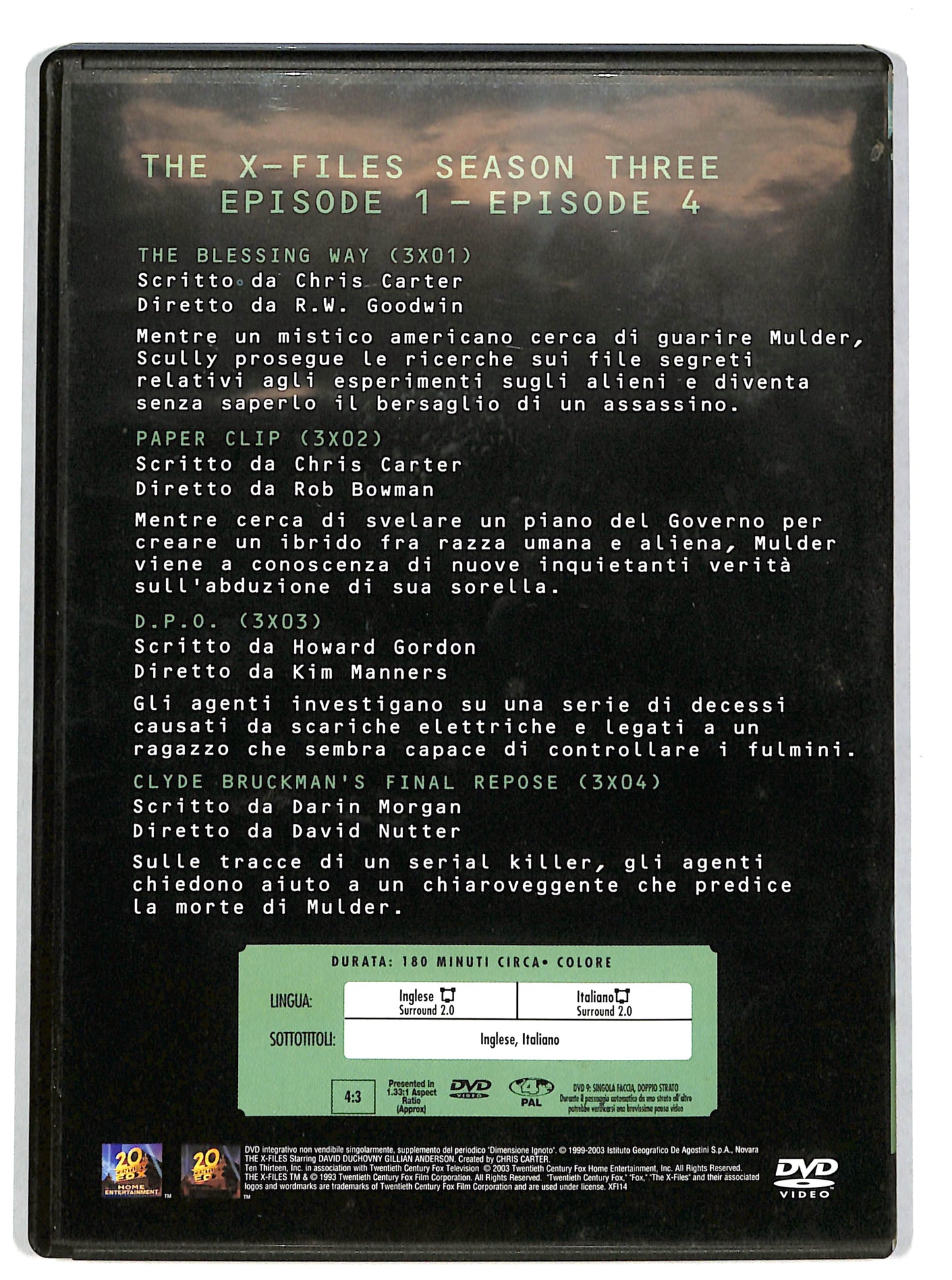 EBOND The x files season three vol 1 EDITORIALE DVD DB701639