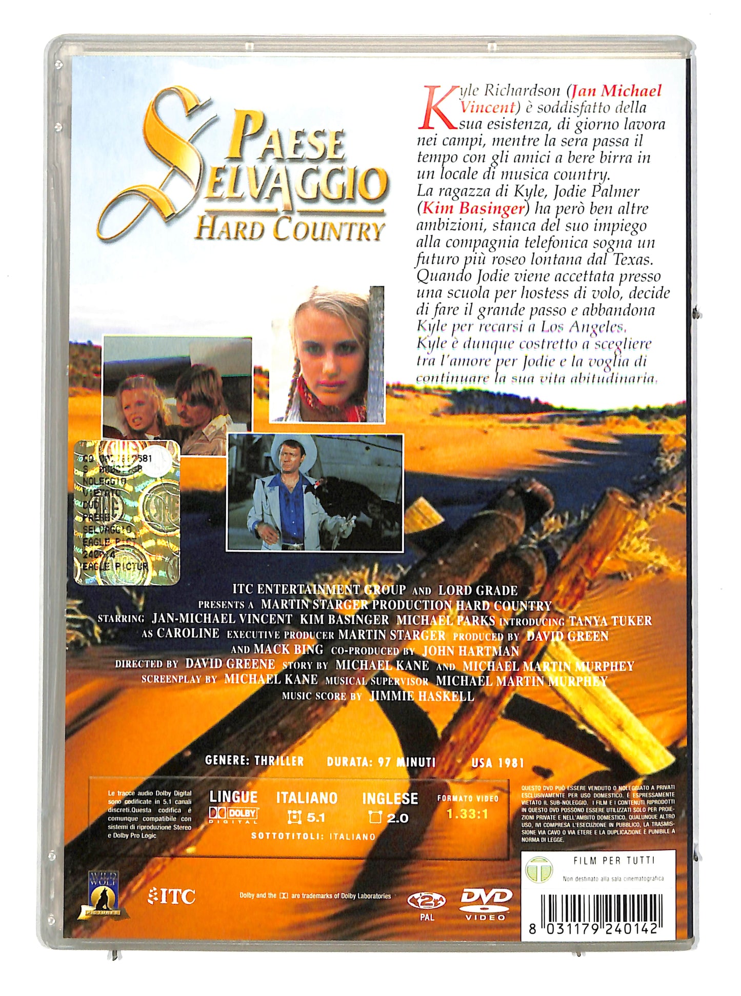 EBOND Paese Selvaggio - Hard Country SLIMCASE DVD DB701641