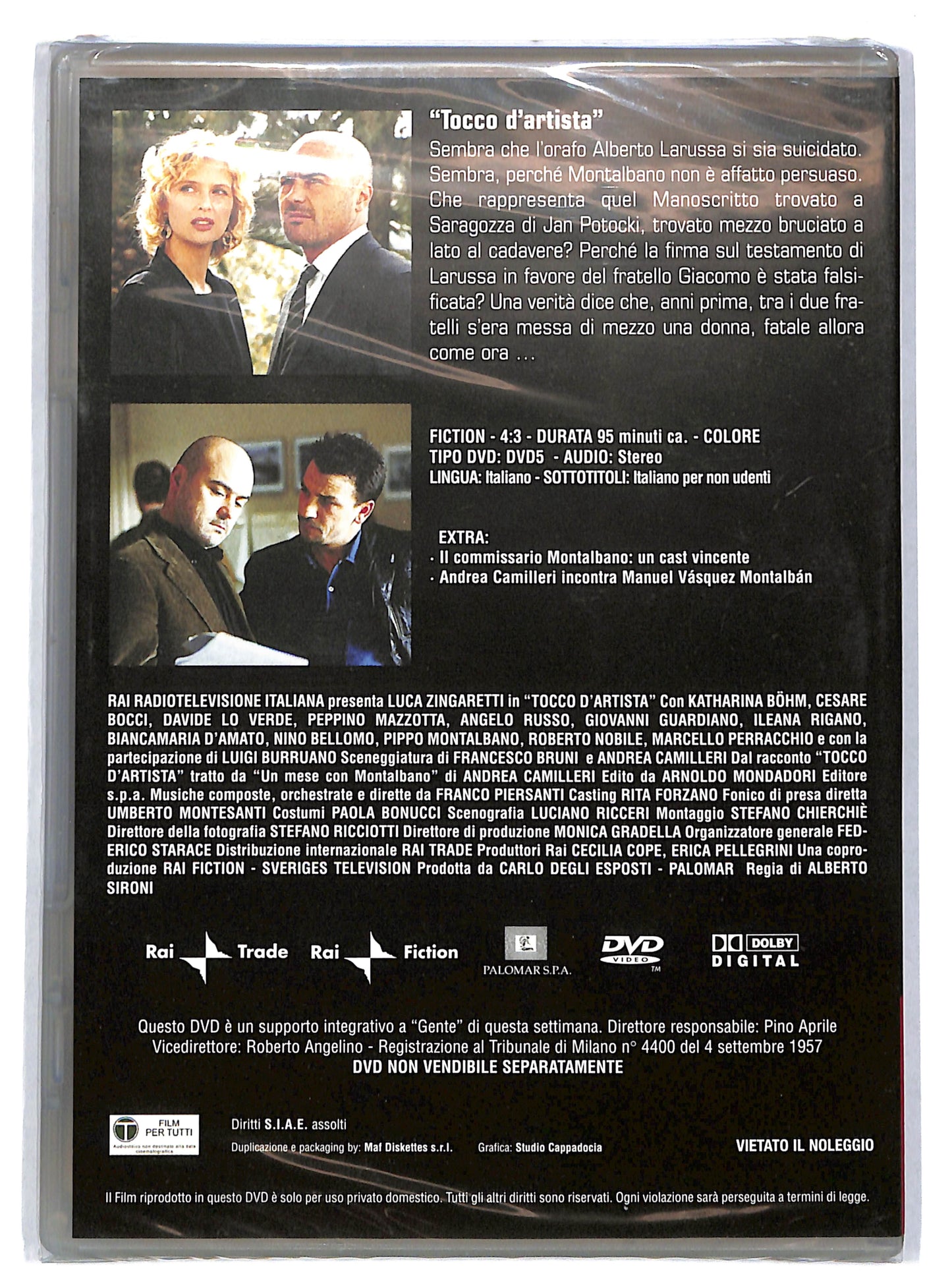 EBOND Tocco d'artista - Il commissario Montalbano vol 10 EDITORIALE DVD DB701642