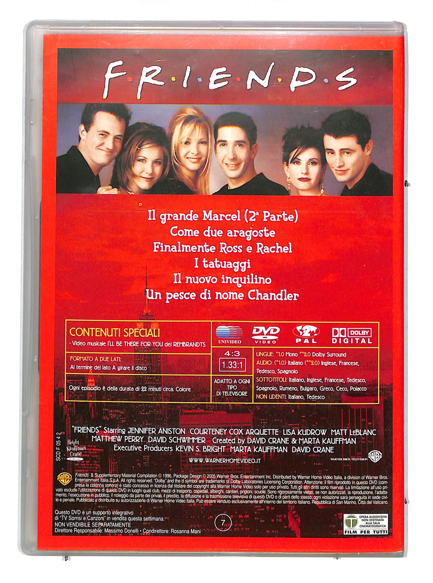 EBOND Friends stagione 2 episodi 13 - 18 Slimcase EDITORIALE DVD DB701662