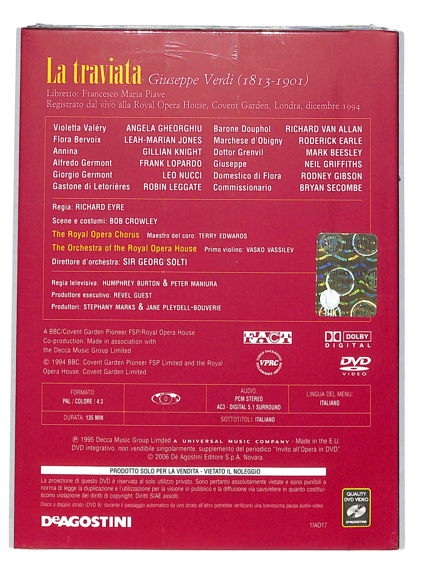 EBOND Invito all'Opera in DVD - La traviata vol 17 EDITORIALE DVD DB701672