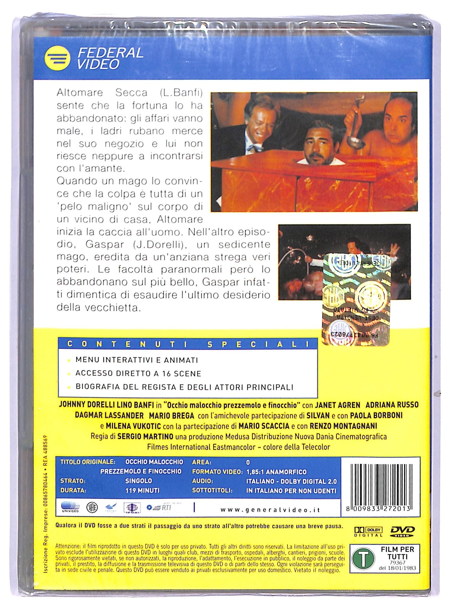 EBOND Occhio, malocchio, prezzemolo e finocchio DVD DB701703