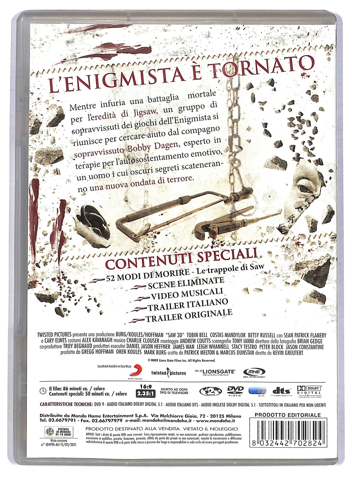 EBOND Saw - Il capitolo finale DVD DB701717