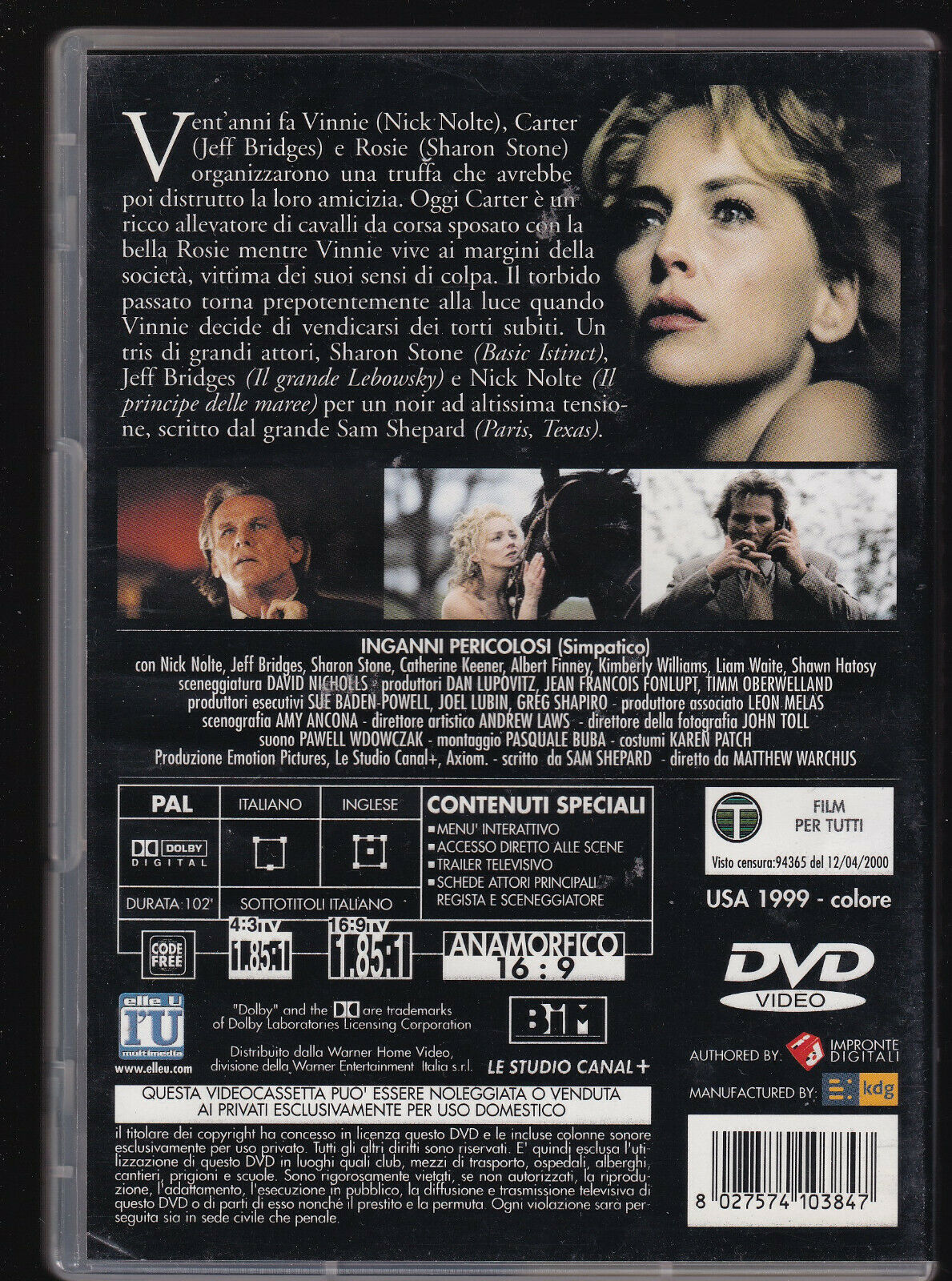 EBOND Inganni Pericolosi DVD DB701730