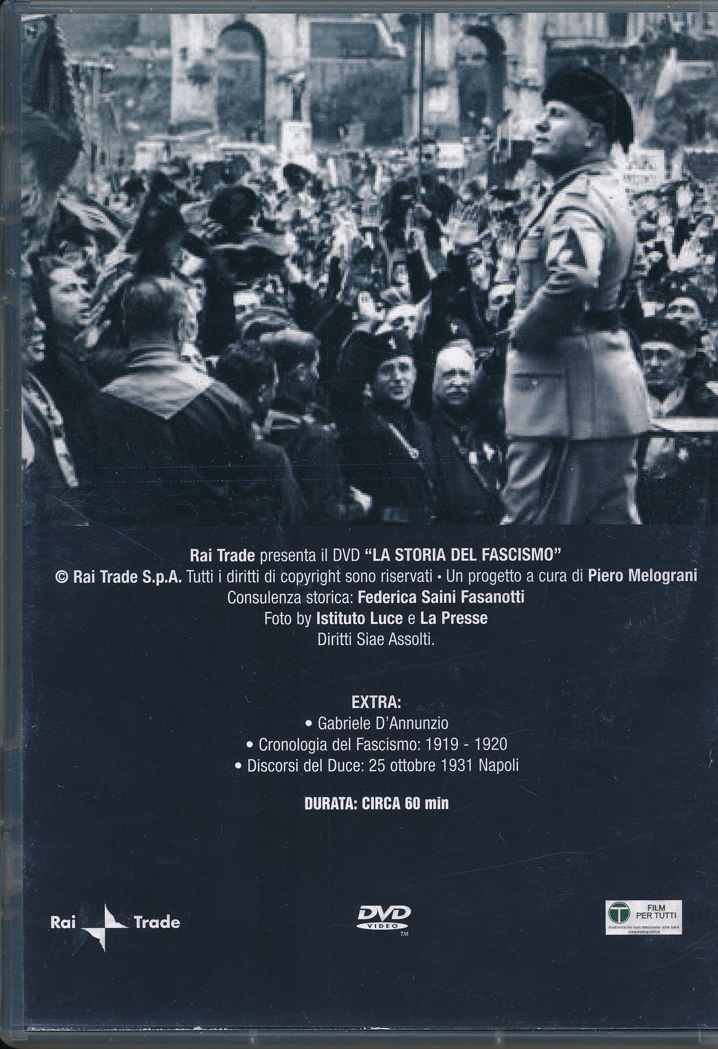 EBOND La Storia del Fascismo vol. 1. Le origini (1919-1922). DVD DB701939