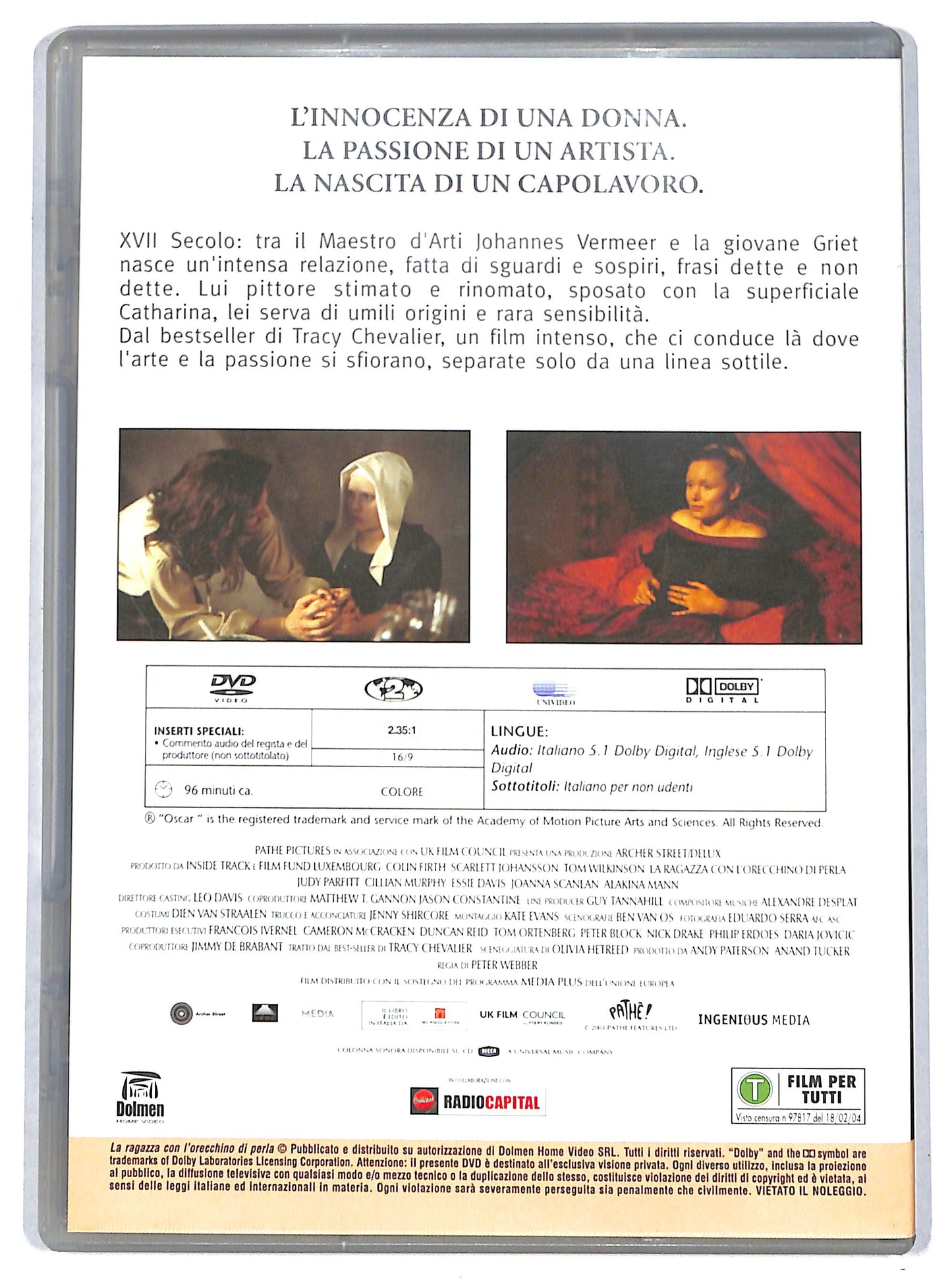 EBOND La ragazza con l'orecchino di perla EDITORIALE DVD DB701965