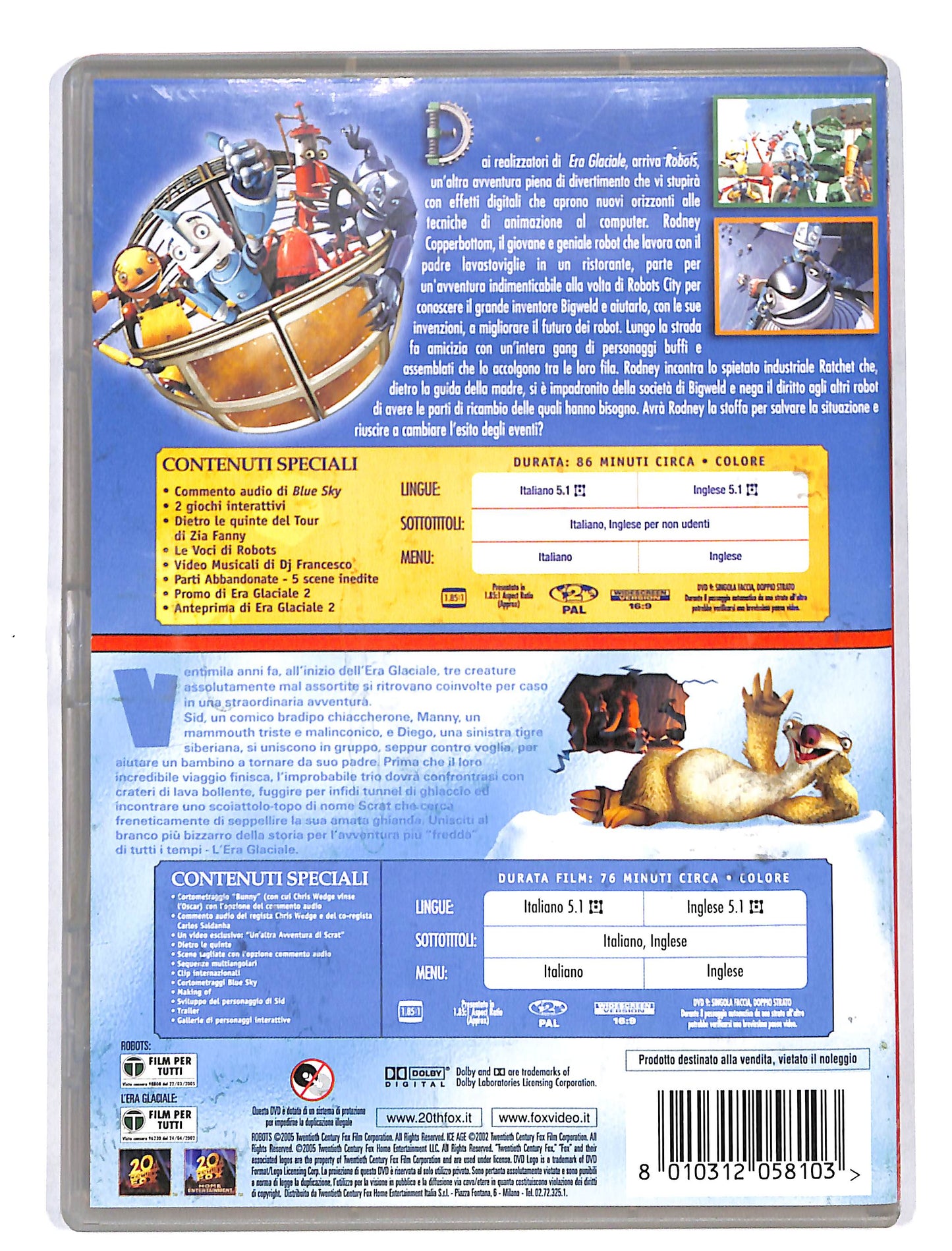 EBOND L' era glaciale & Robots DVD DB702116