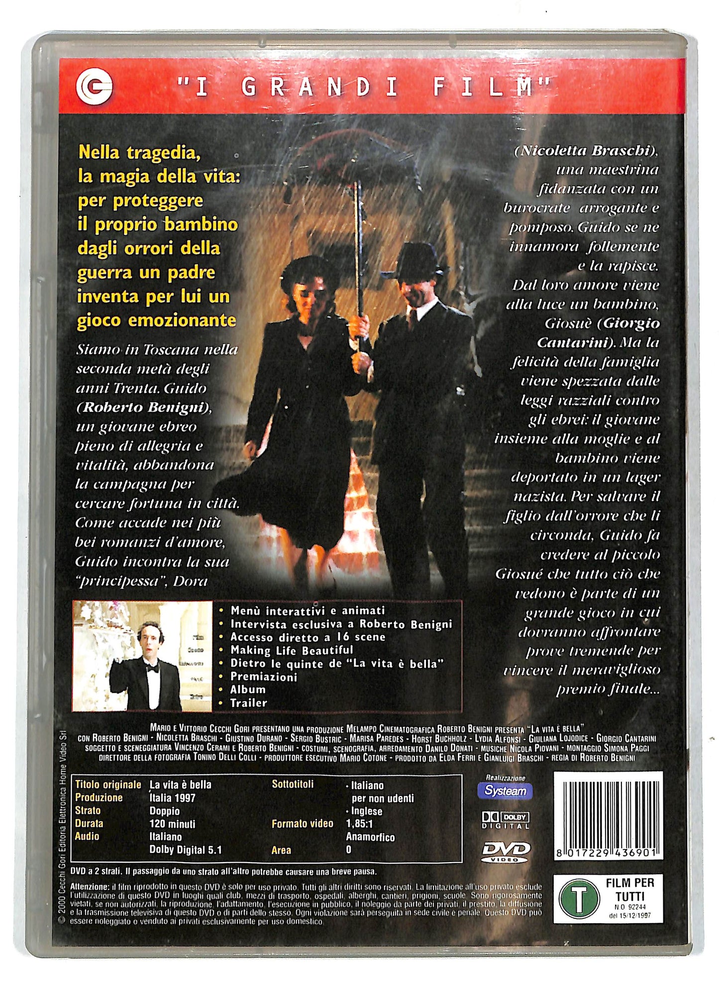 EBOND la vita e bella + SLIMCASE EDITORIALE DVD DB702156