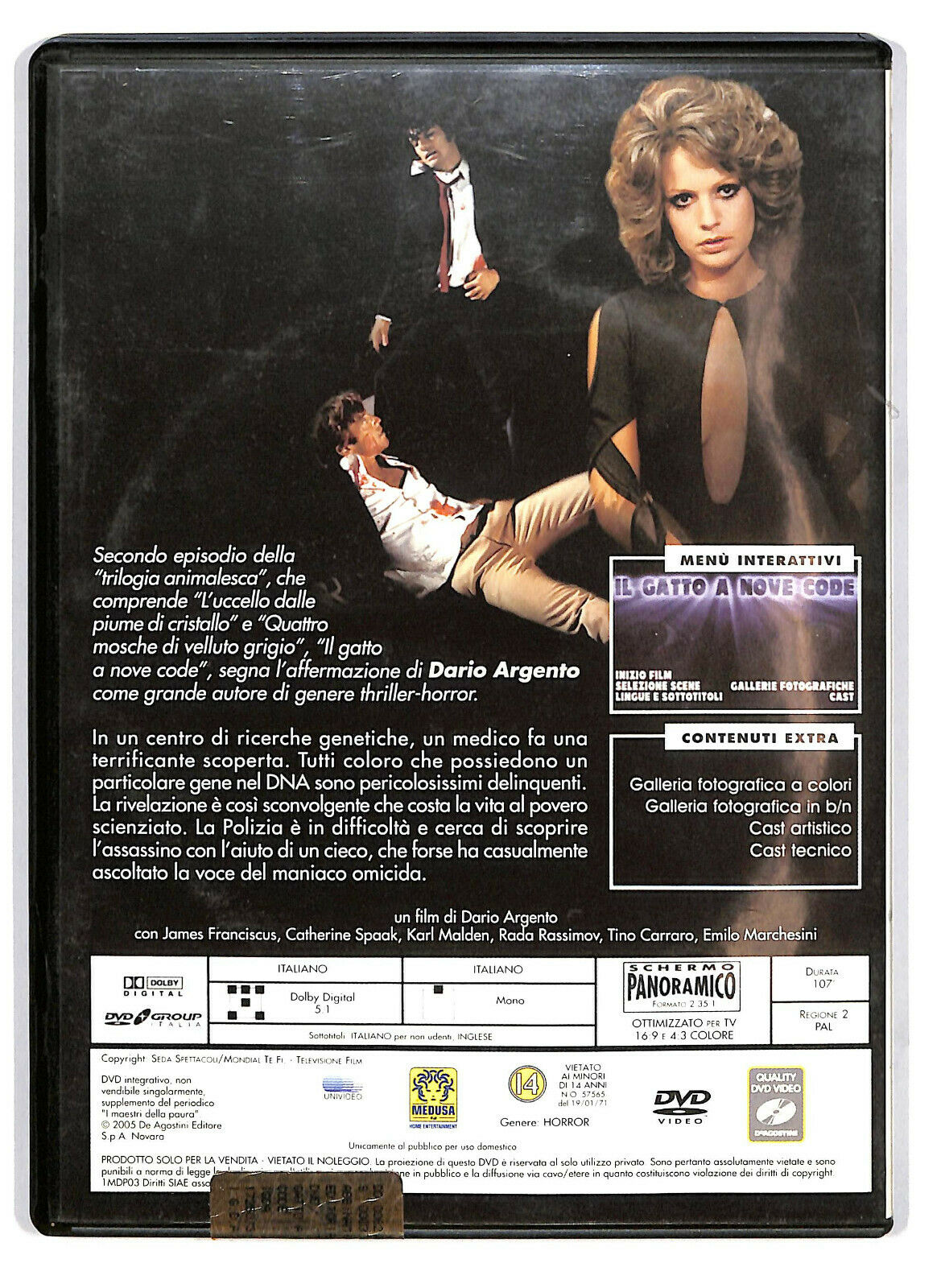 EBOND Il Gatto a Nove Code I maestri della paura EDITORIALE DVD DB702419