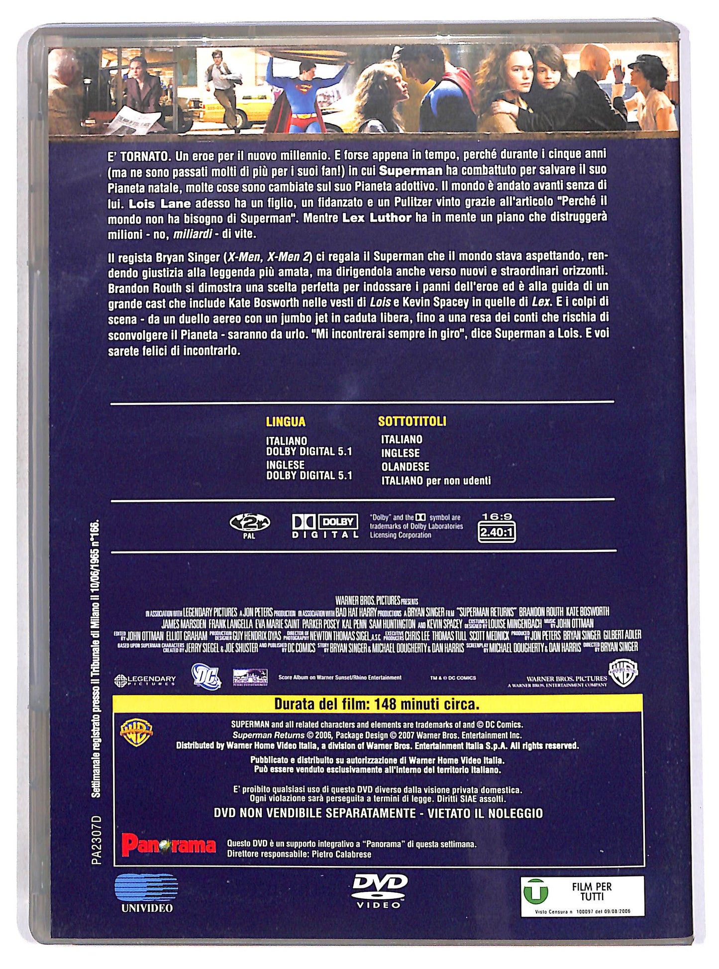 EBOND Superman Returns EDITORIALE DVD DB702634