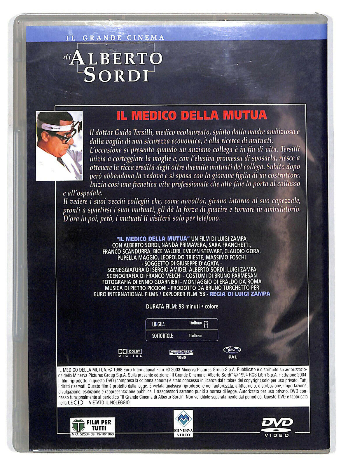 EBOND Il Medico Della Mutua  Editoriale DVD DB702657