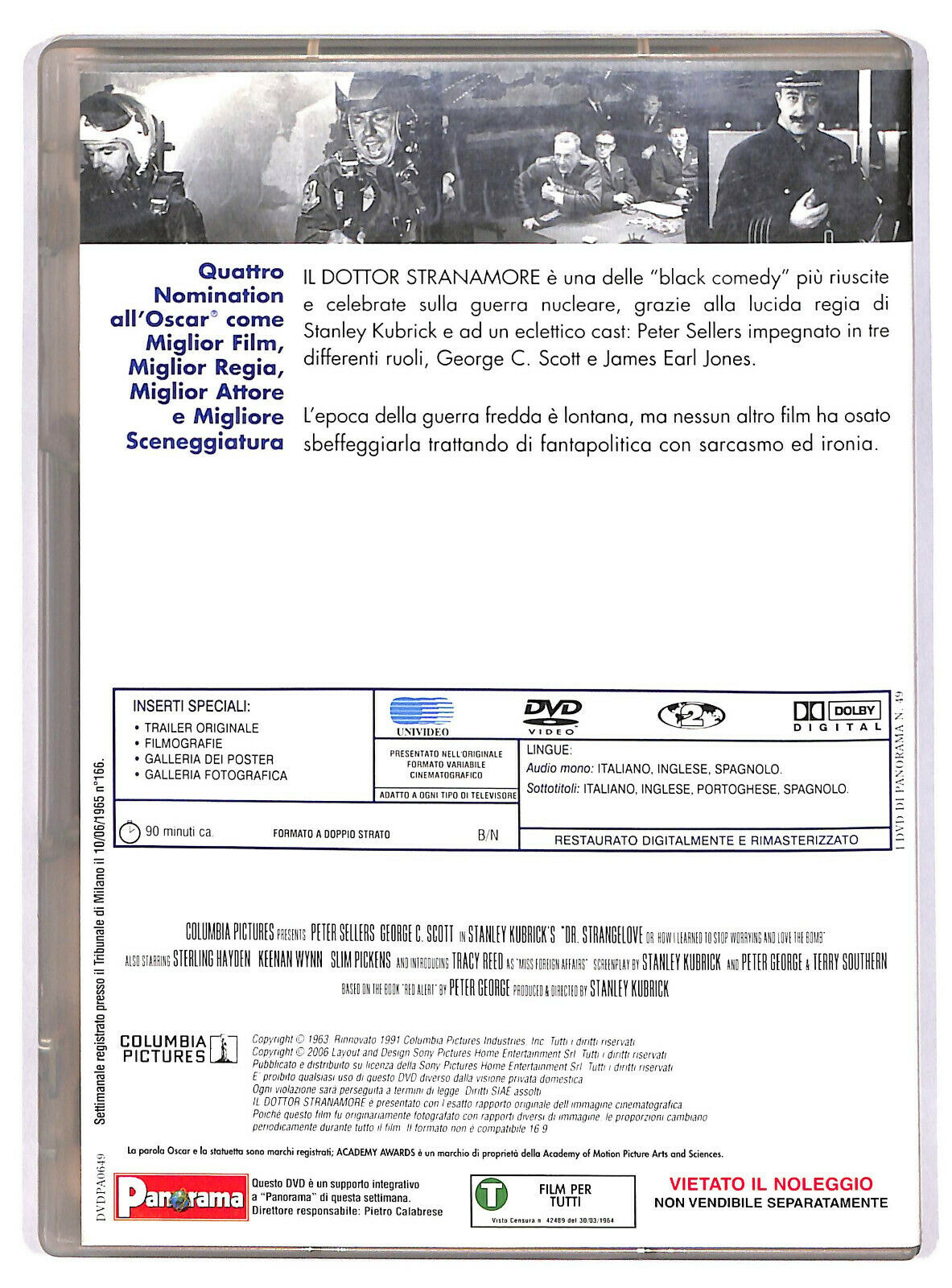 EBOND Il Dottor Stranamore  Editoriale DVD DB702671