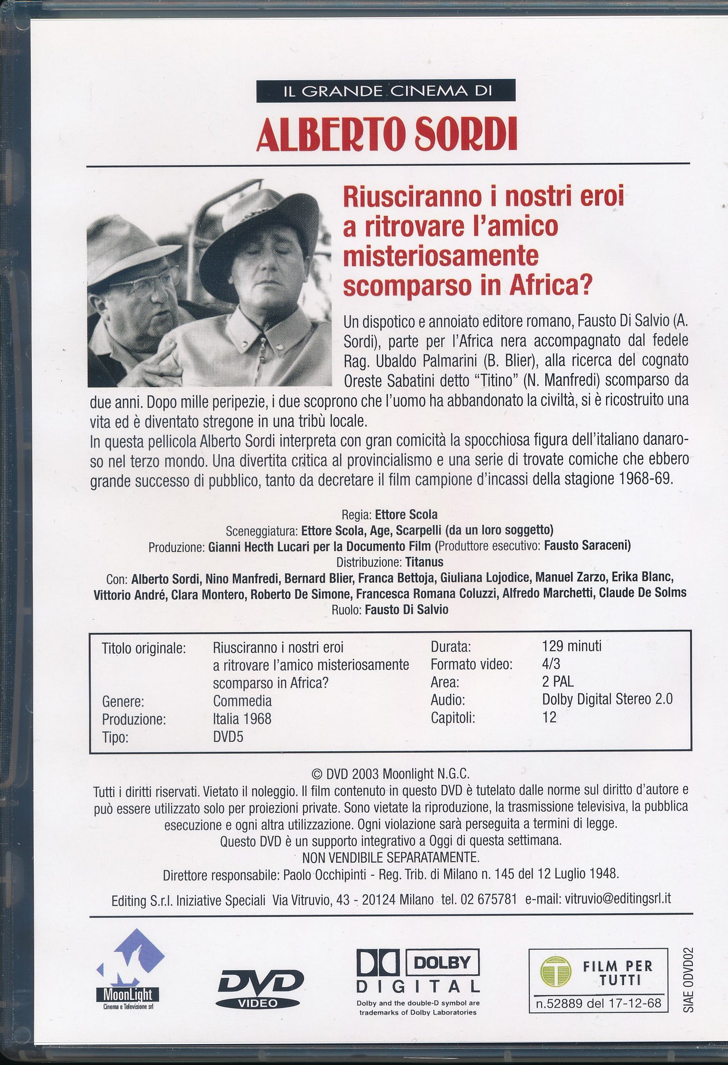 EBOND Riusciranno i nostri eroi a ritrovare l'amico... EDITORIALE DVD DB702672