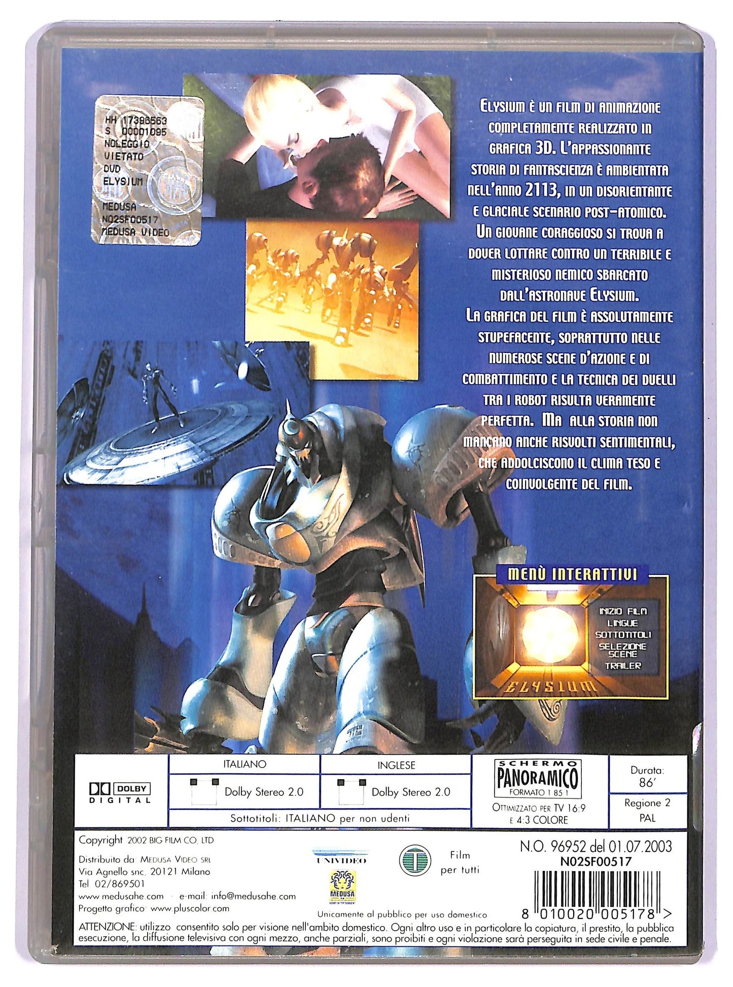 EBOND Elysium - raro DVD DB702819