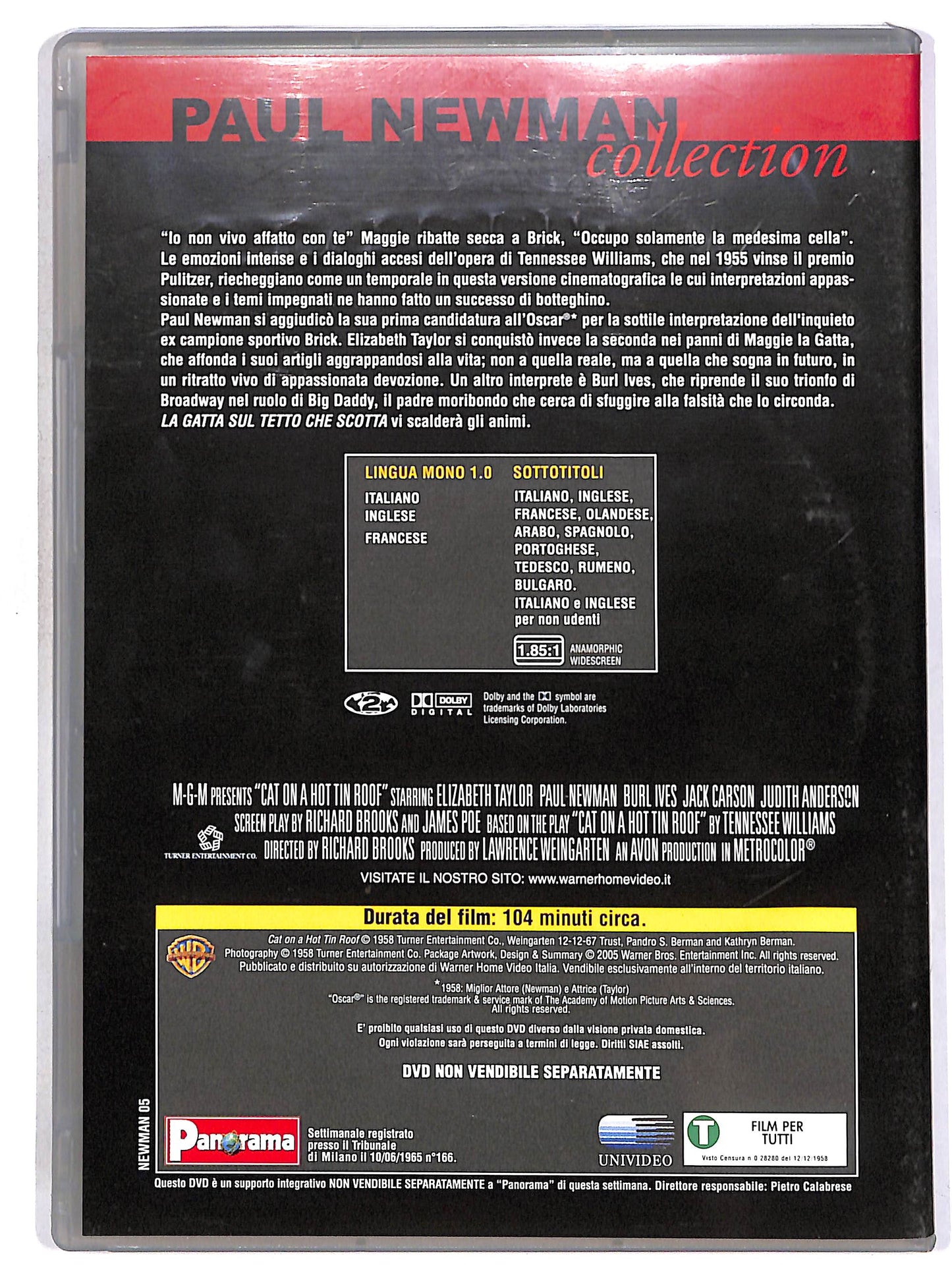 EBOND La gatta sul tetto che scotta EDITORIALE DVD DB702822