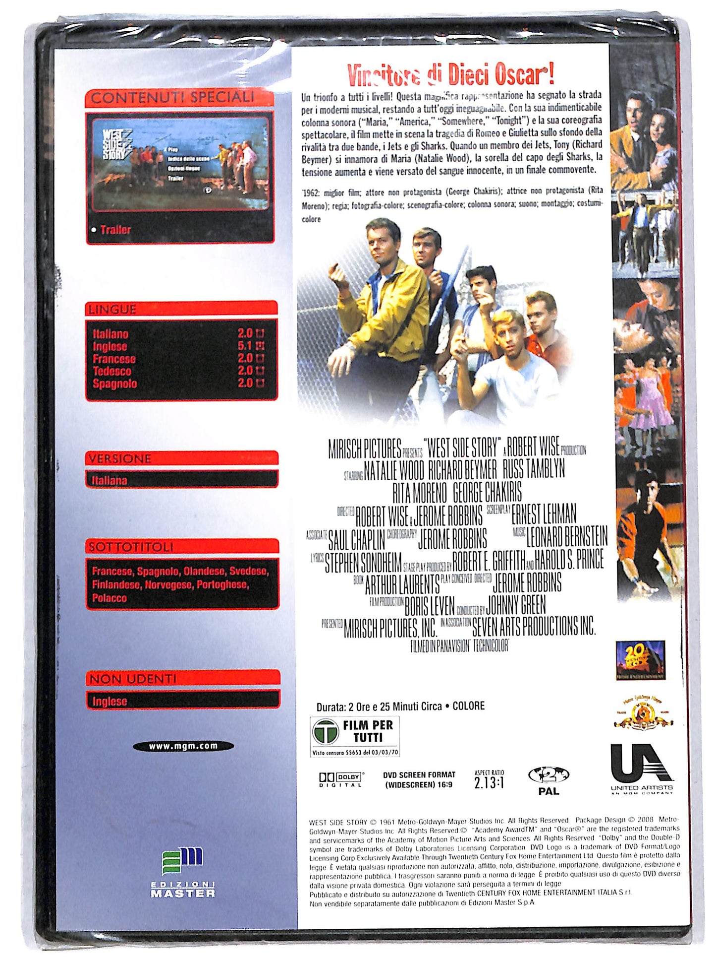 EBOND west side story natalie EDITORIALE DVD DB702848