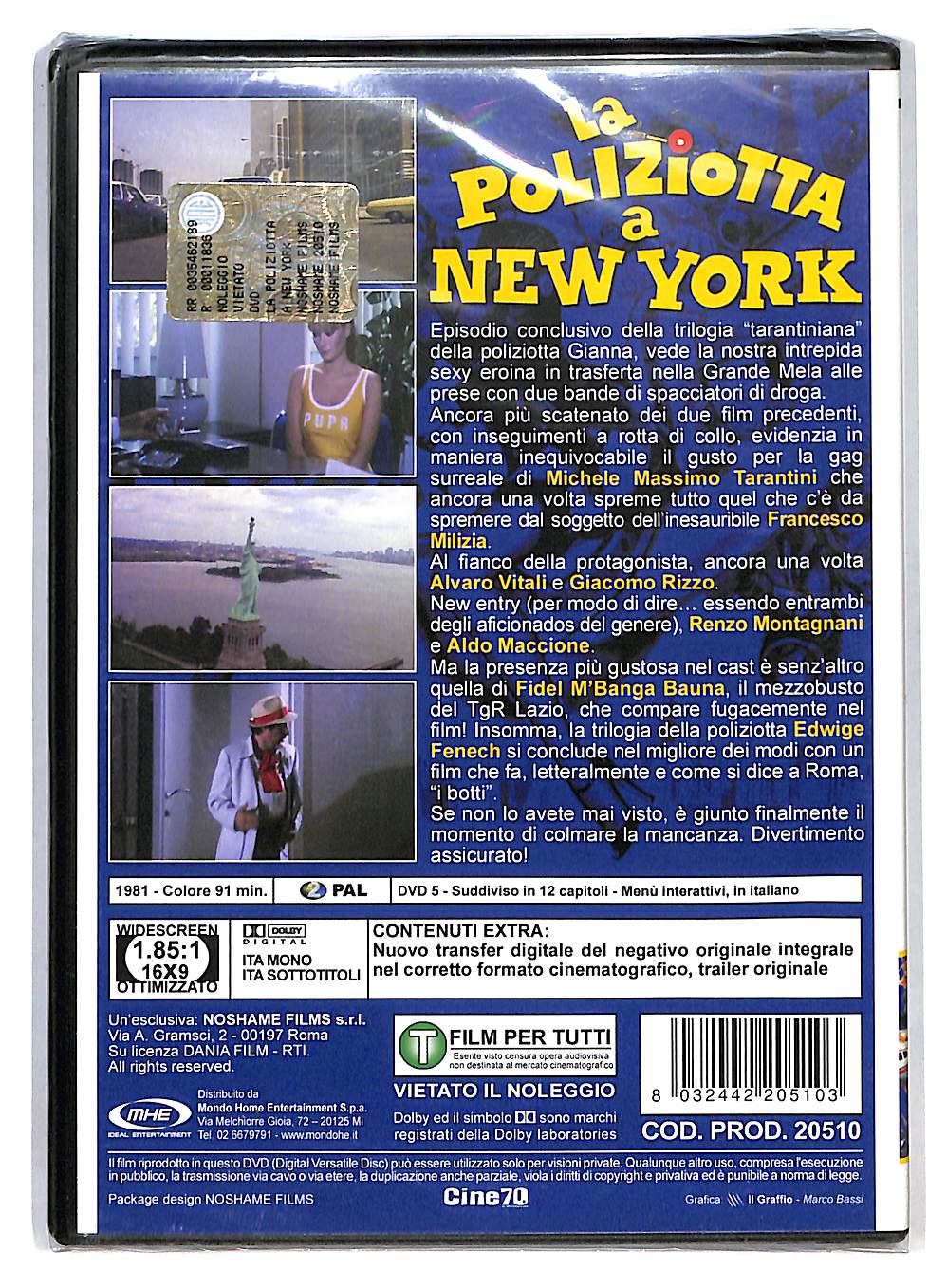 EBOND La Poliziotta A New York DVD DB702919