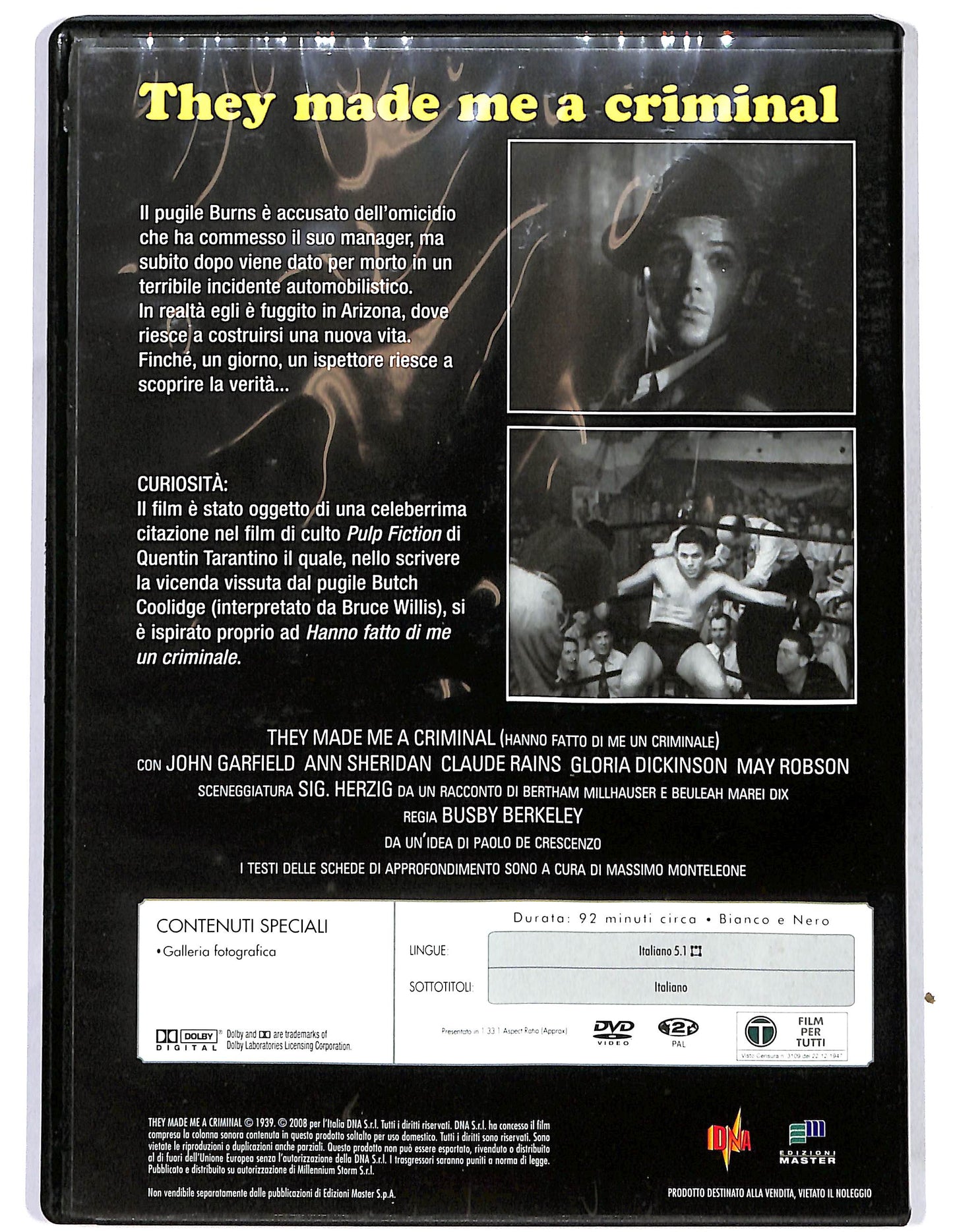 EBOND They Made Me a Criminal vol.23 EDITORIALE DVD DB702923