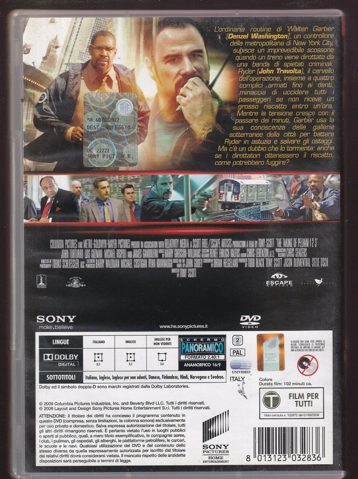 EBOND Pelham 123 Ex Noleggio DVD DB702970