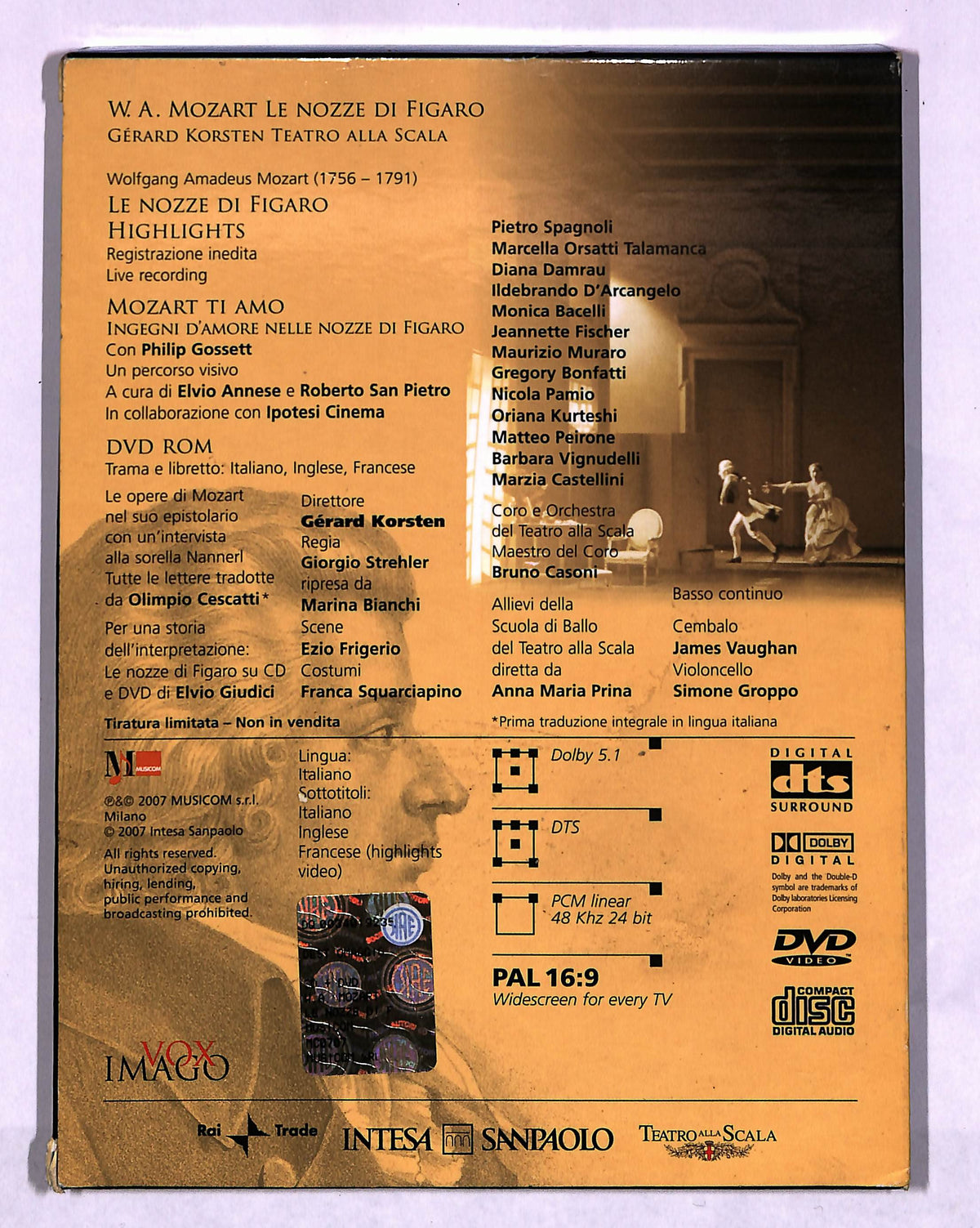 EBOND W.A Mozart Le nozze di Figaro EDITORIALE DVD DB703112