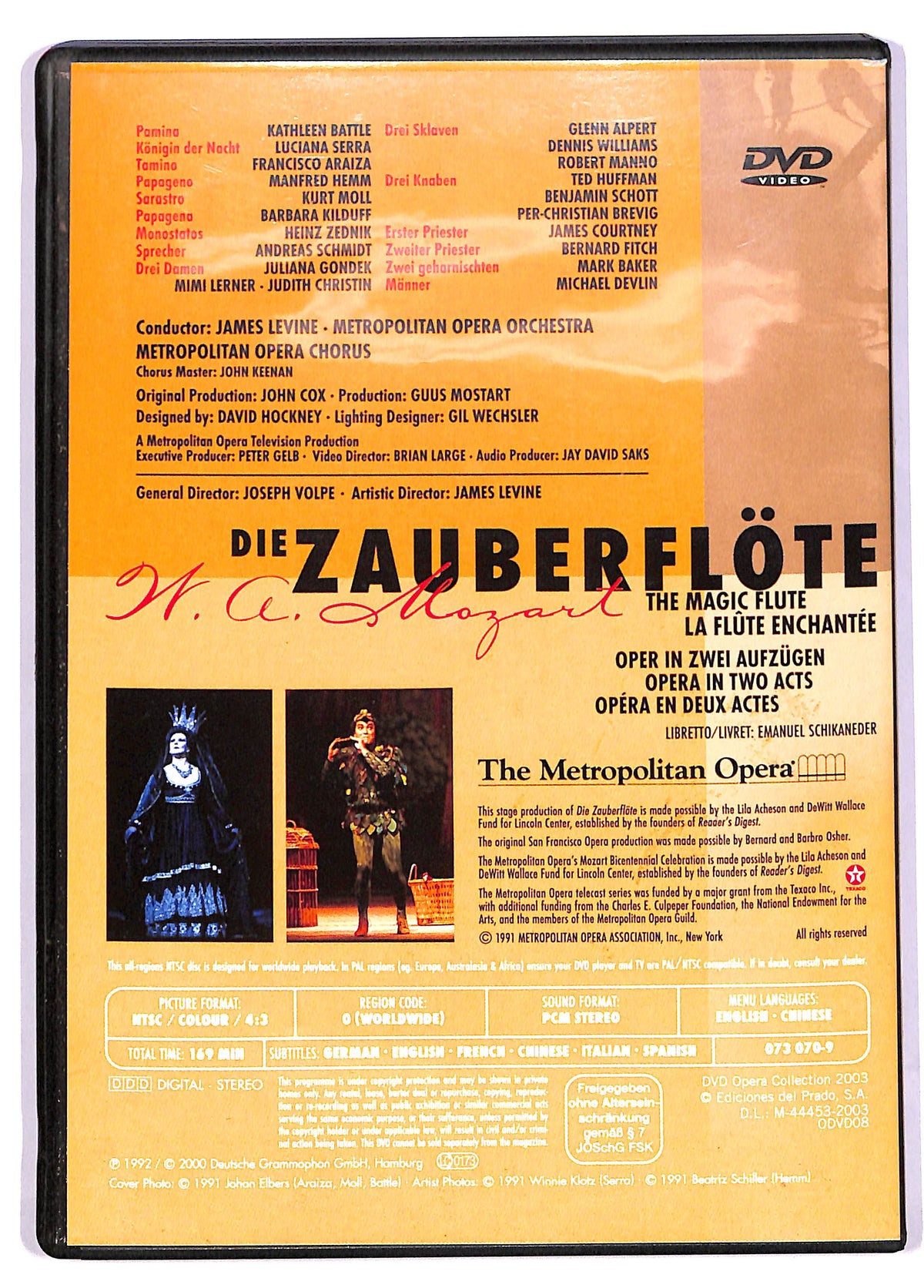 EBOND Die Zauberflote - W.A. Mozart - Opera Collection - Del Prato DVD DB703139