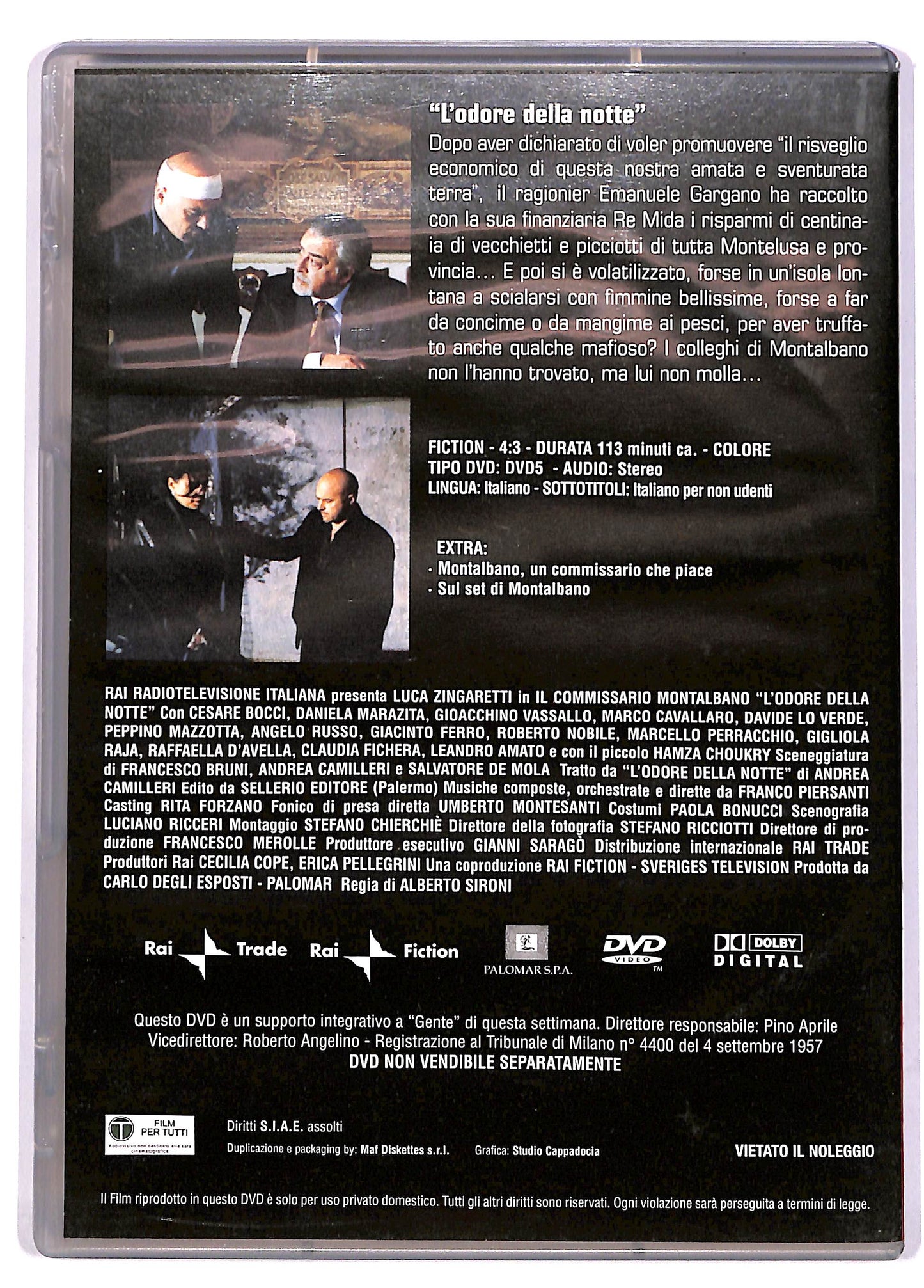 EBOND L'odore della notte - Il commissario Montalbano n.13 DVD DB703144