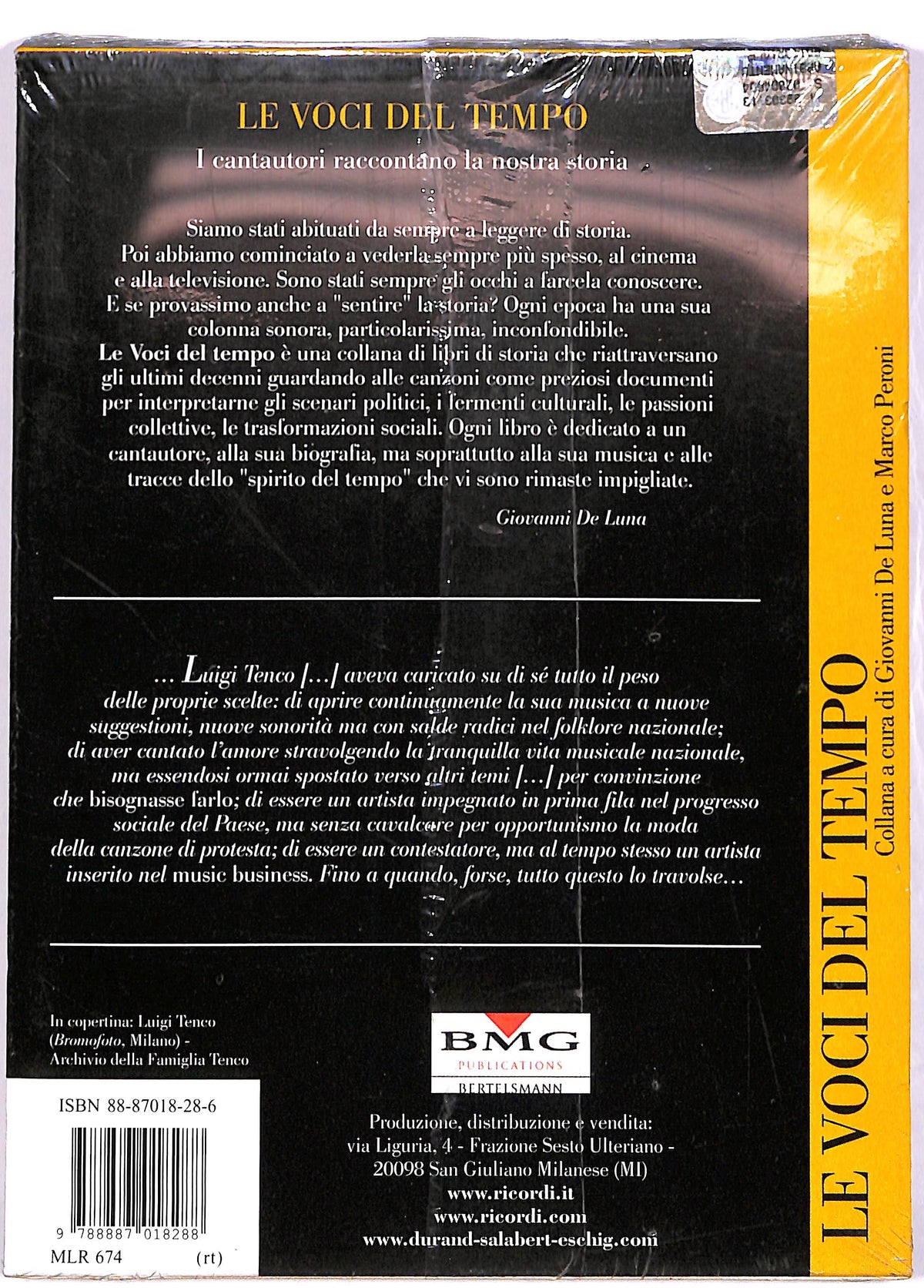 EBOND Le voci Del Teatro luigi Tenco EDITORIALE DVD DB703146