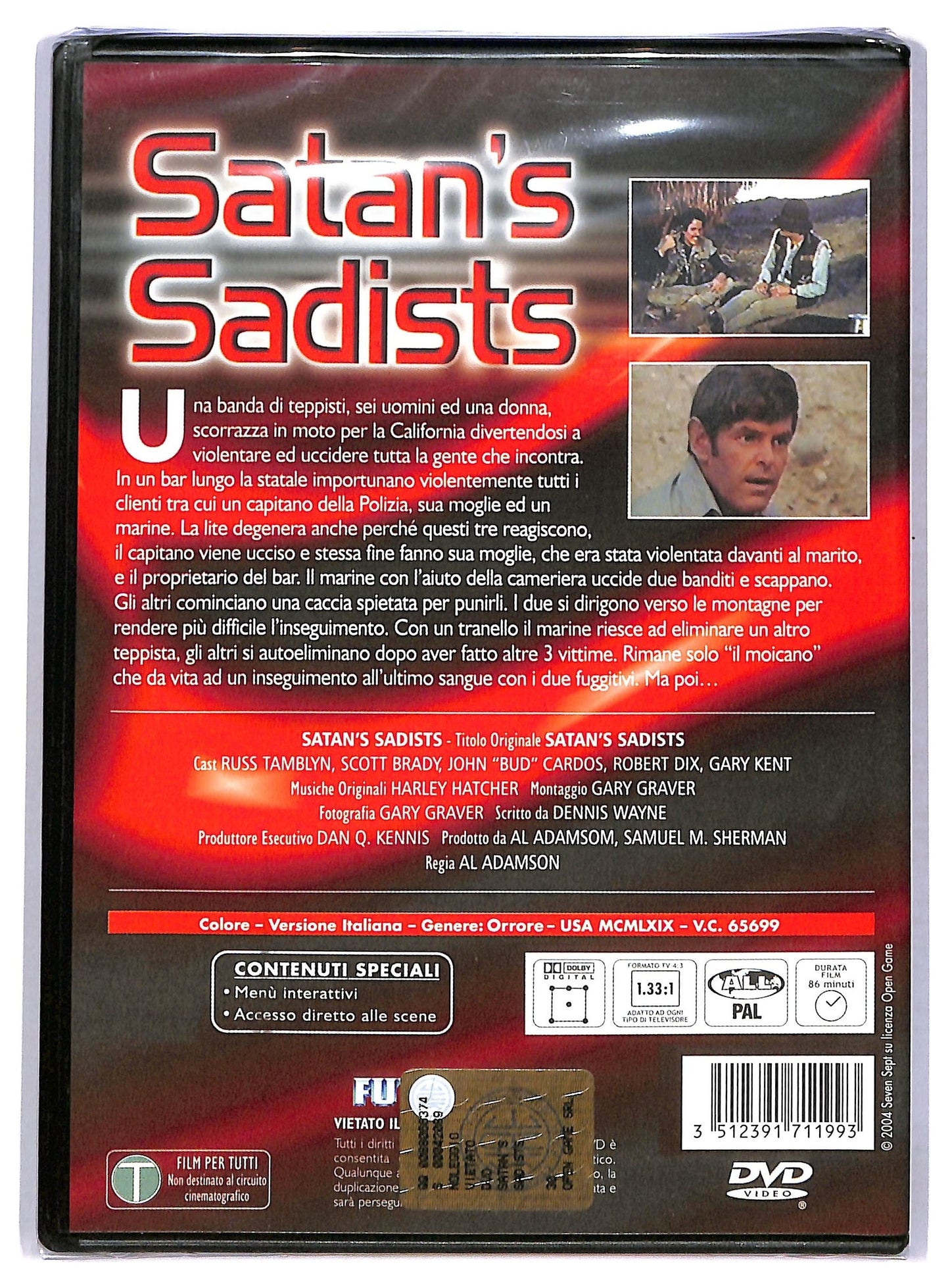 EBOND Satan's sadists DVD DB703227