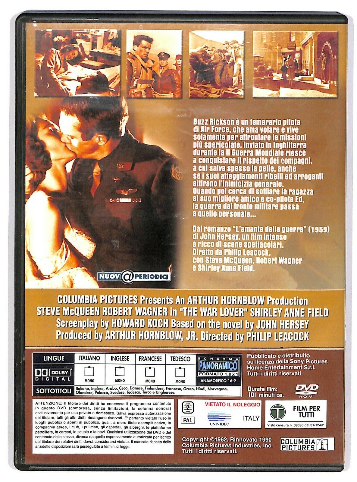 EBOND Amante Di Guerra Con Steve Mcqueen, Robert Wagner Editoriale DVD DB703246