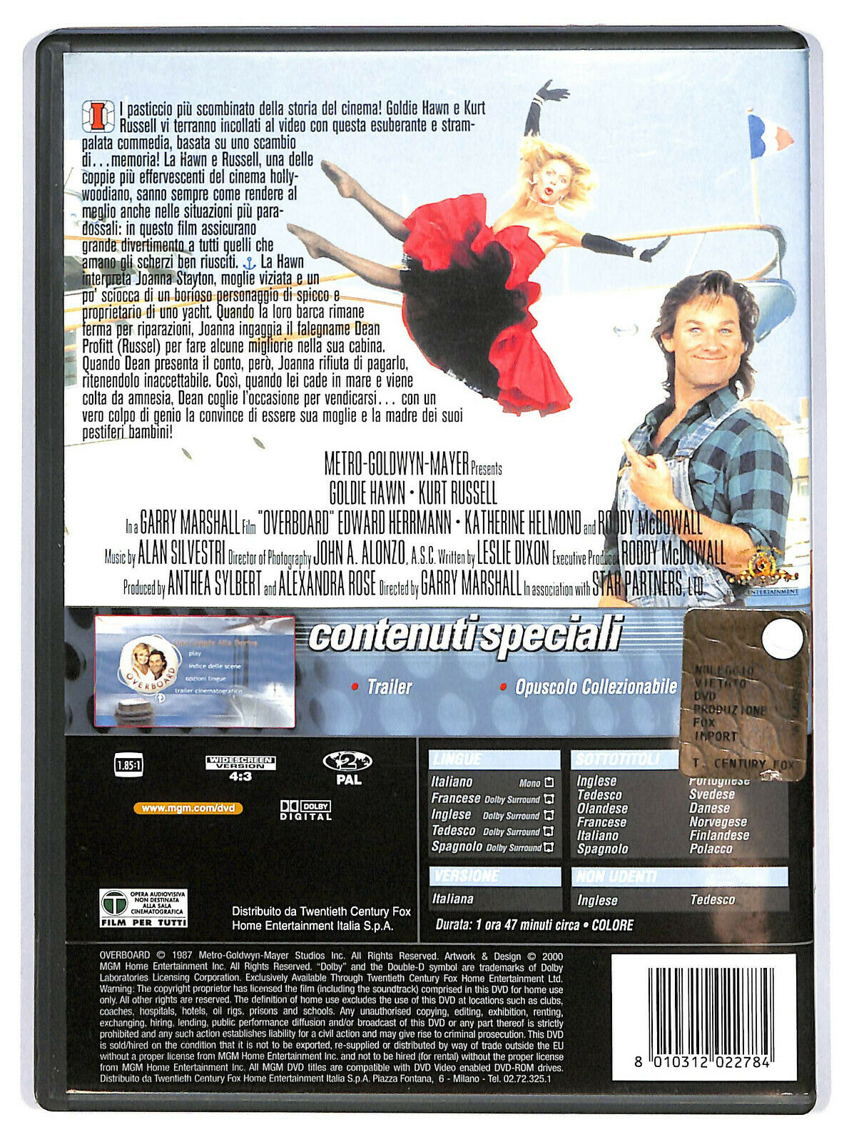 EBOND Overboard Una Coppia Alla Deriva DVD DB703404