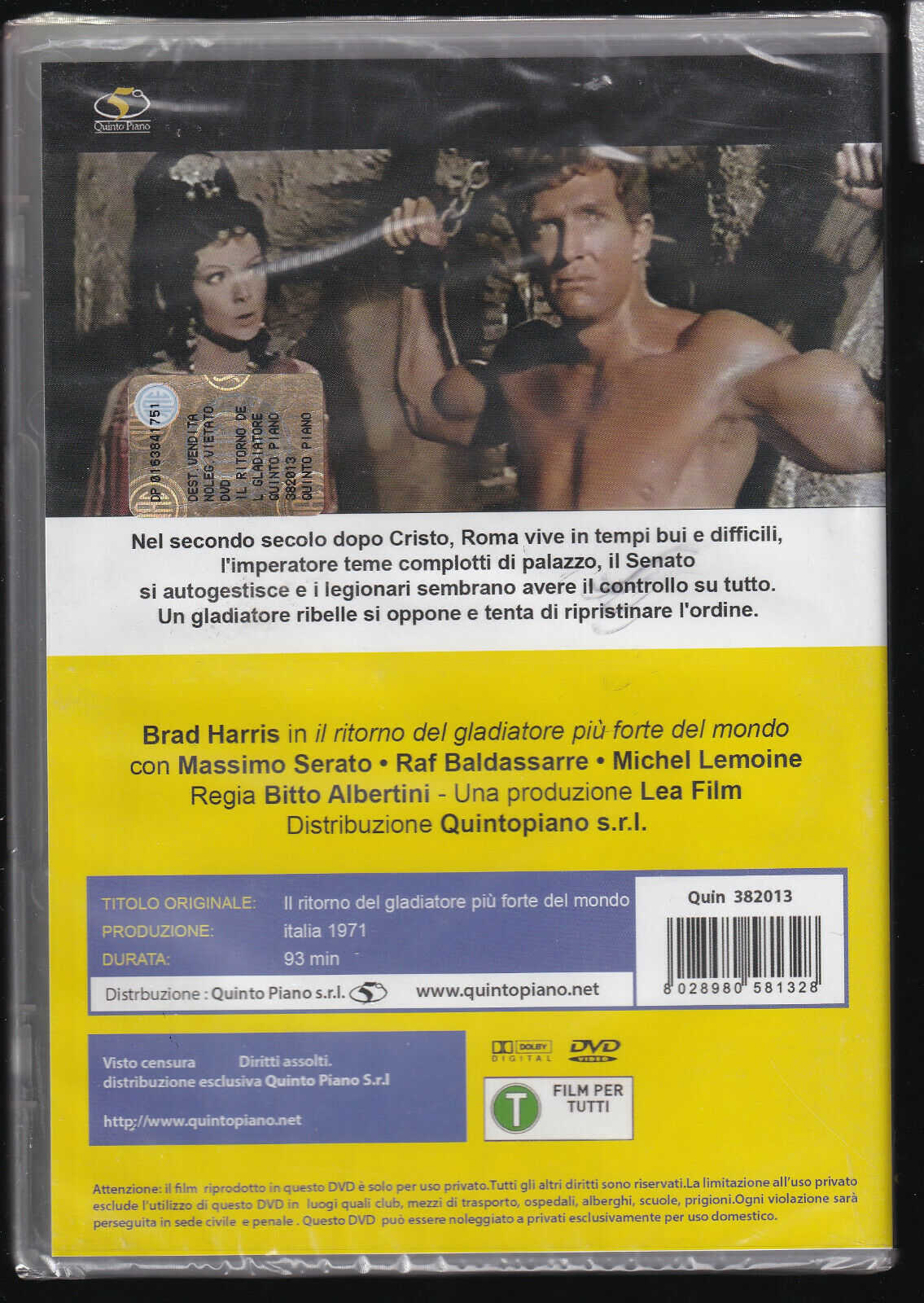 EBOND Il Gladiatore Piu' Forte Del Mondo DVD DB703444