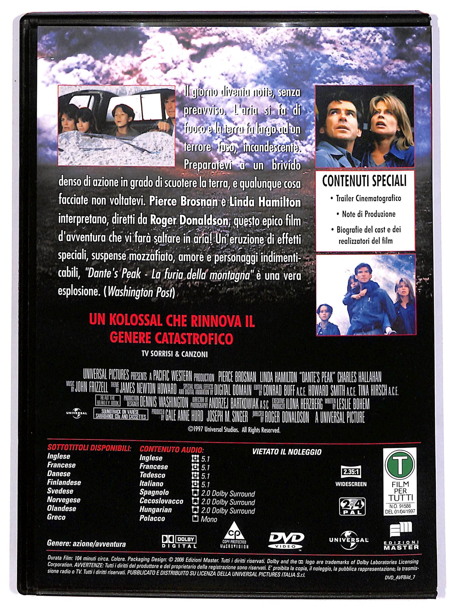 EBOND Dante's Peak - La furia della montagna EDITORIALE DVD DB703805
