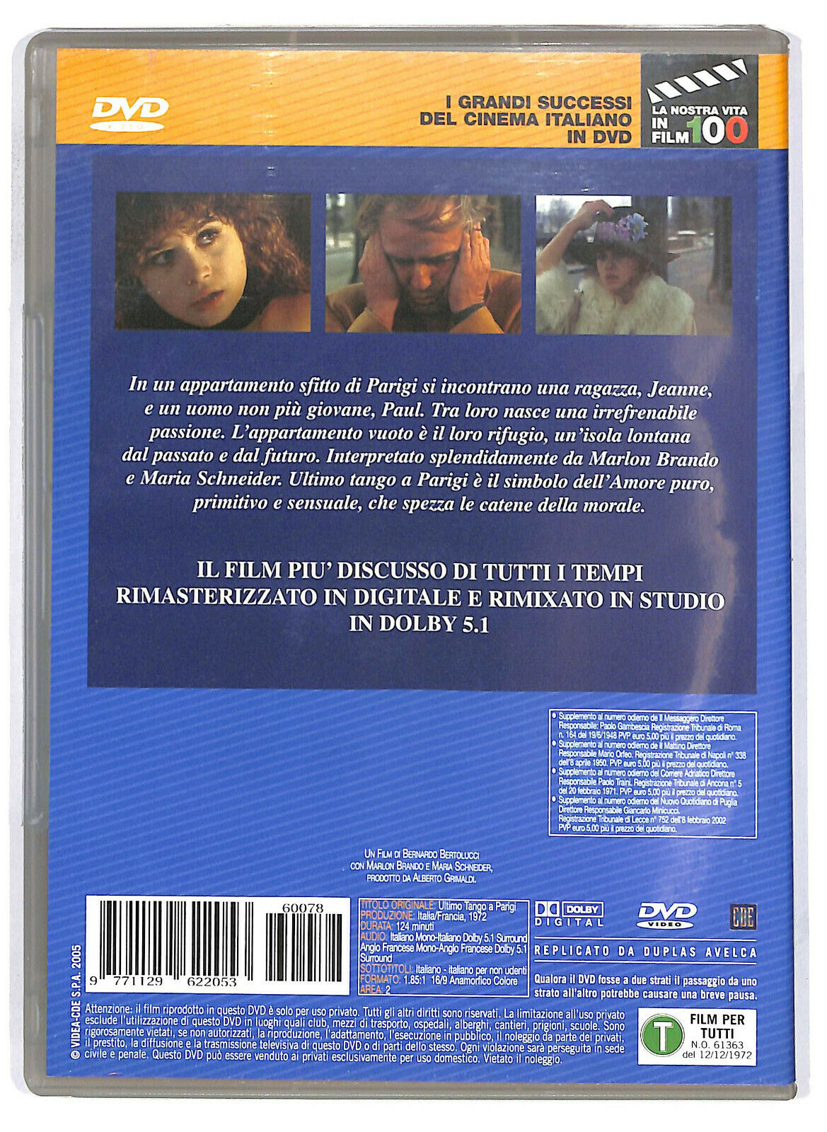 EBOND Ultimo Tango a Parigi Editoriale DVD DB703836