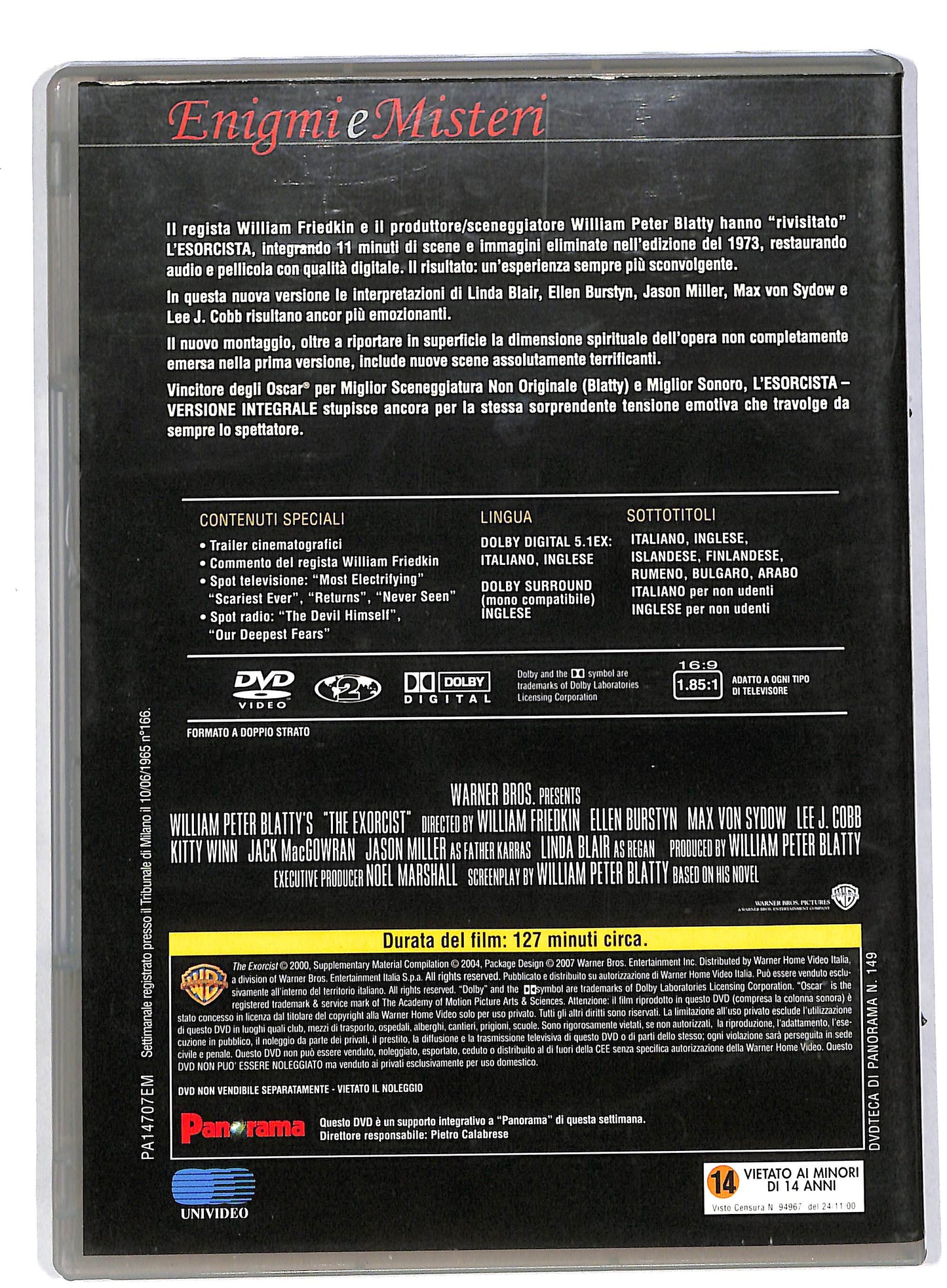 EBOND L'esorcista versione integrale EDITORIALE DVD DB703944