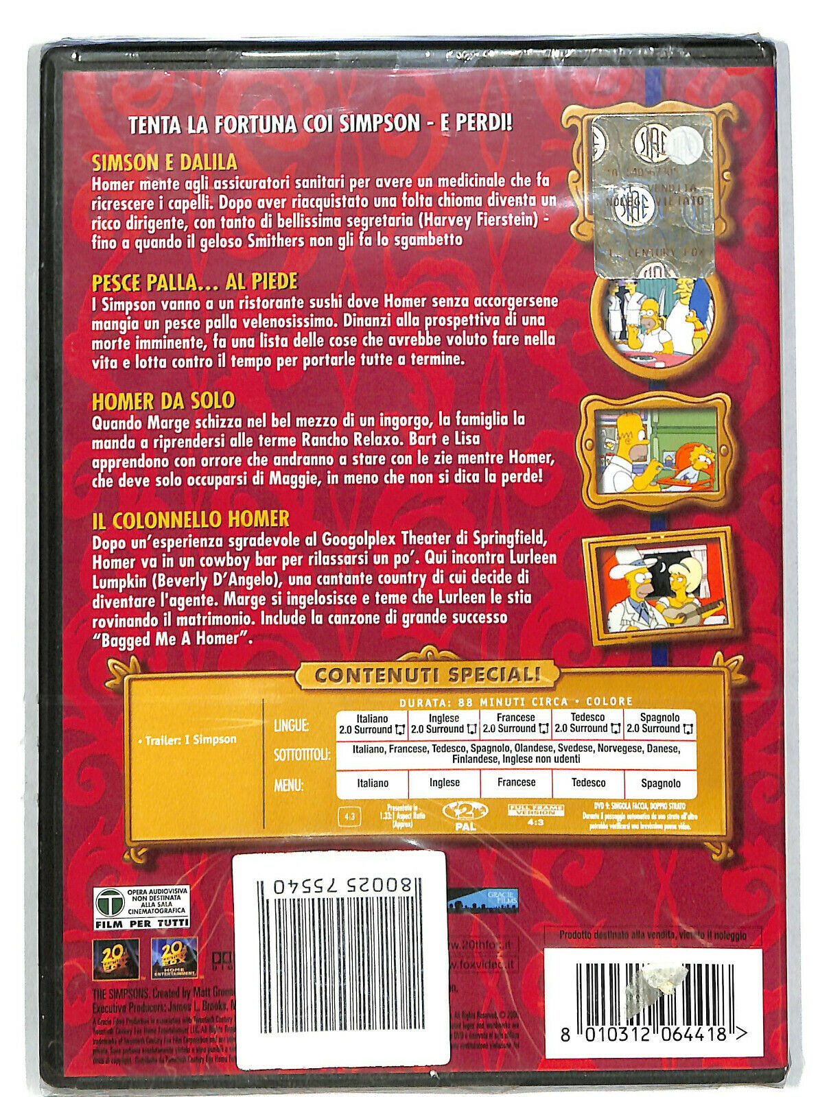 EBOND I Simpson - L'ultima Tentazione Di Homer DVD DB704447