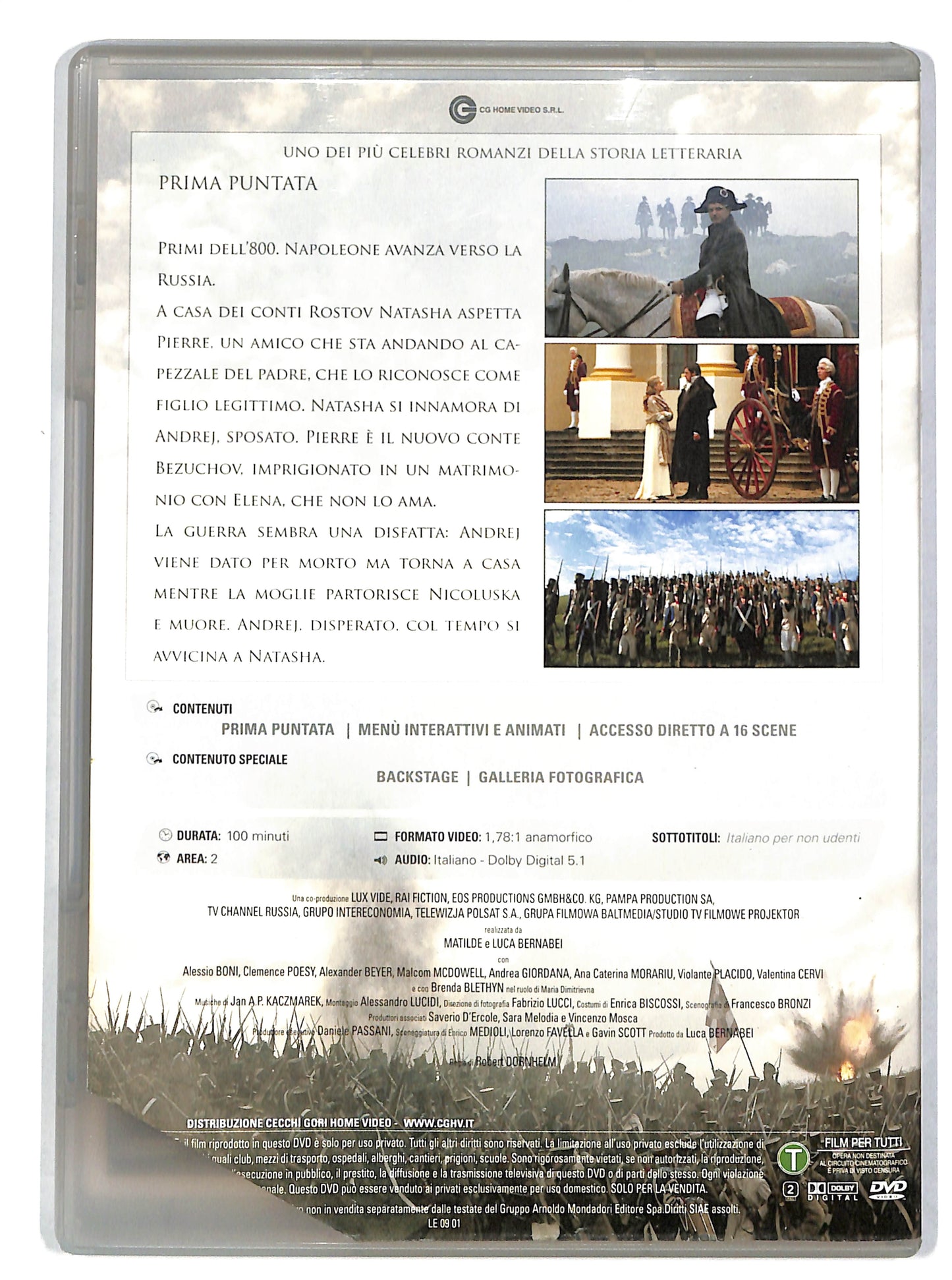 EBOND Guerra e pace prima puntata EDITORIALE DVD DB704603