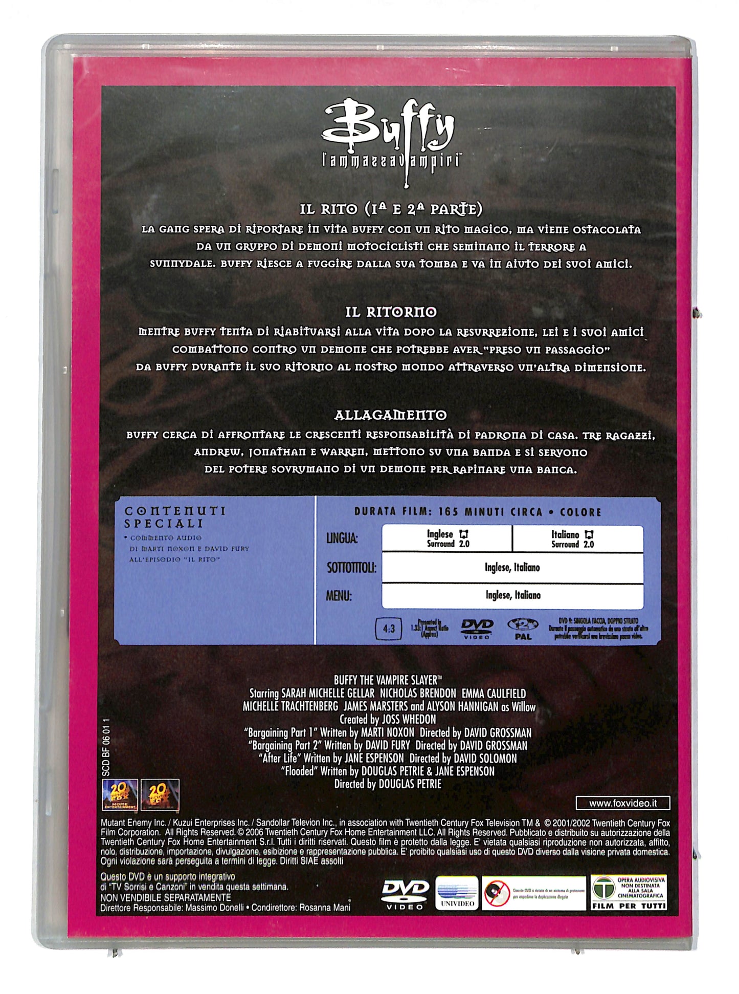 EBOND Buffy l'ammazzavampiri stagione 6 disco 1 Slim EDITORIALE DVD DB704642