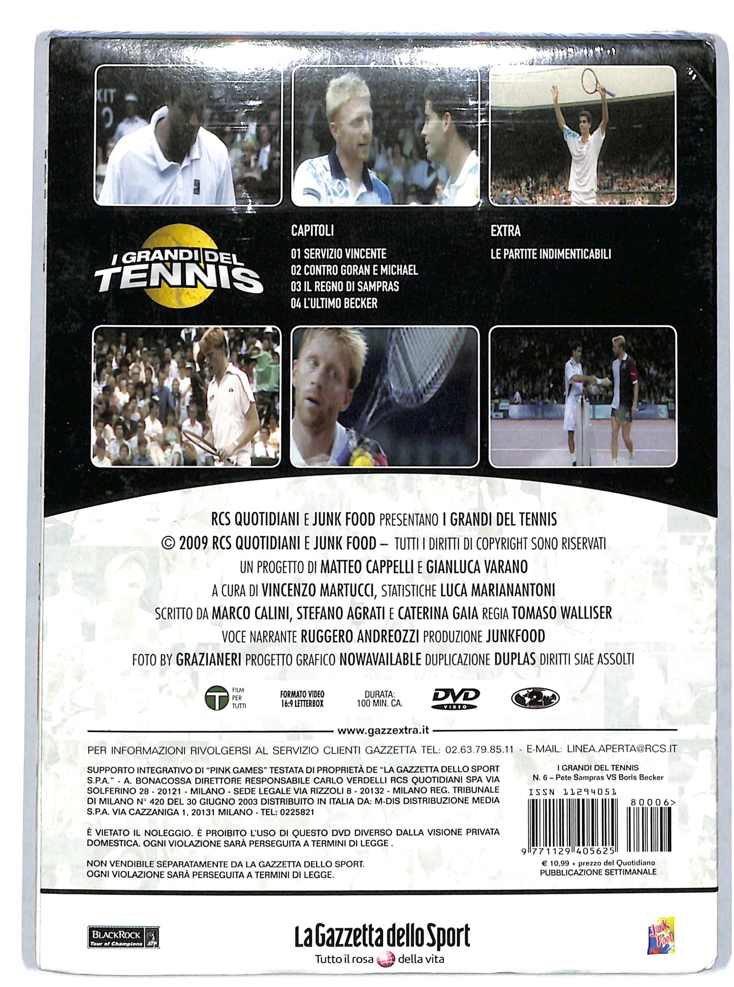 EBOND I grandi del tennis volume 6 EDITORIALE DVD DB704654