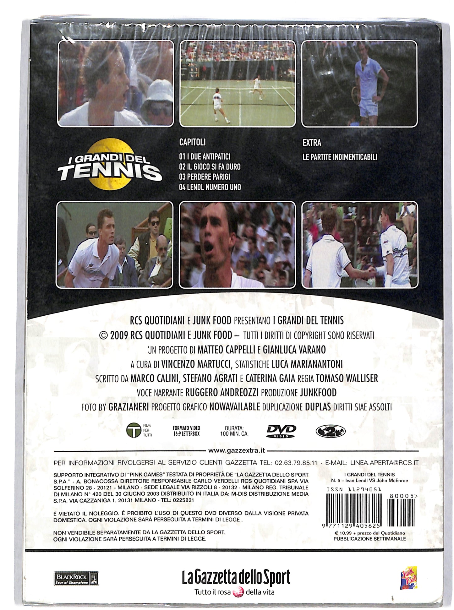 EBOND I grandi del tennis volume 5 EDITORIALE DVD DB704659