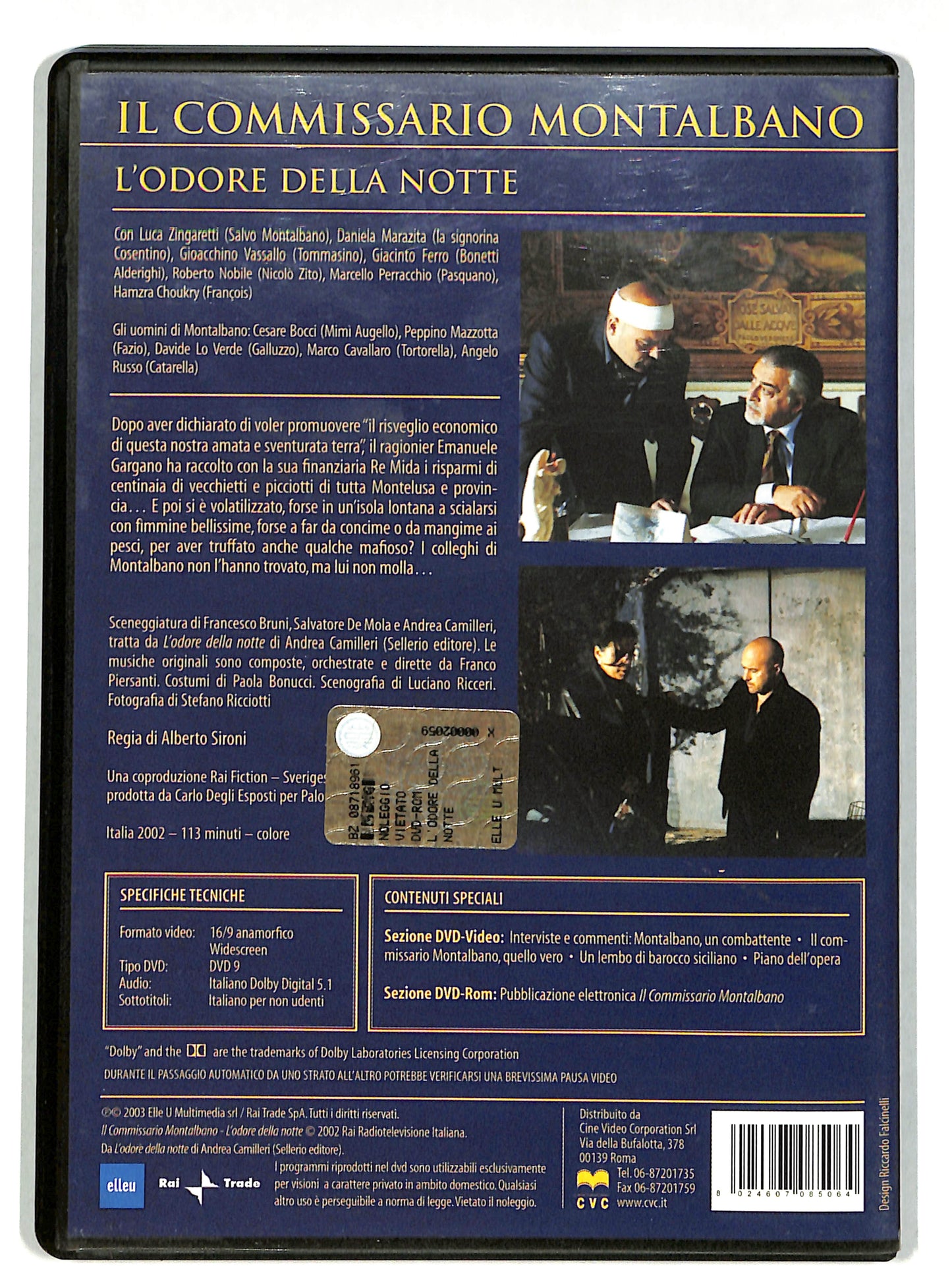 EBOND Il commissario Montalbano - L'odore della notte DVD DB704665