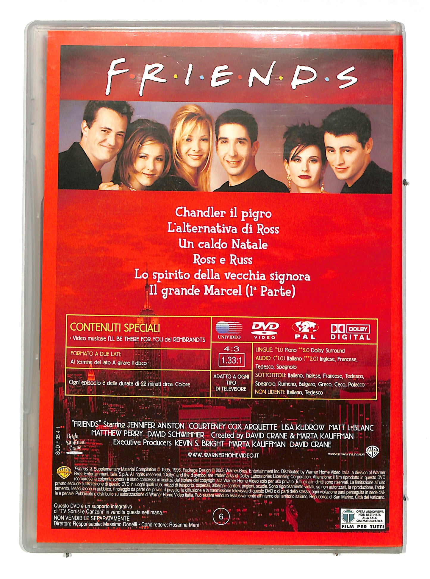 EBOND Friends stagione 2 episodi 7 - 12 Slimcase EDITORIALE DVD DB704802