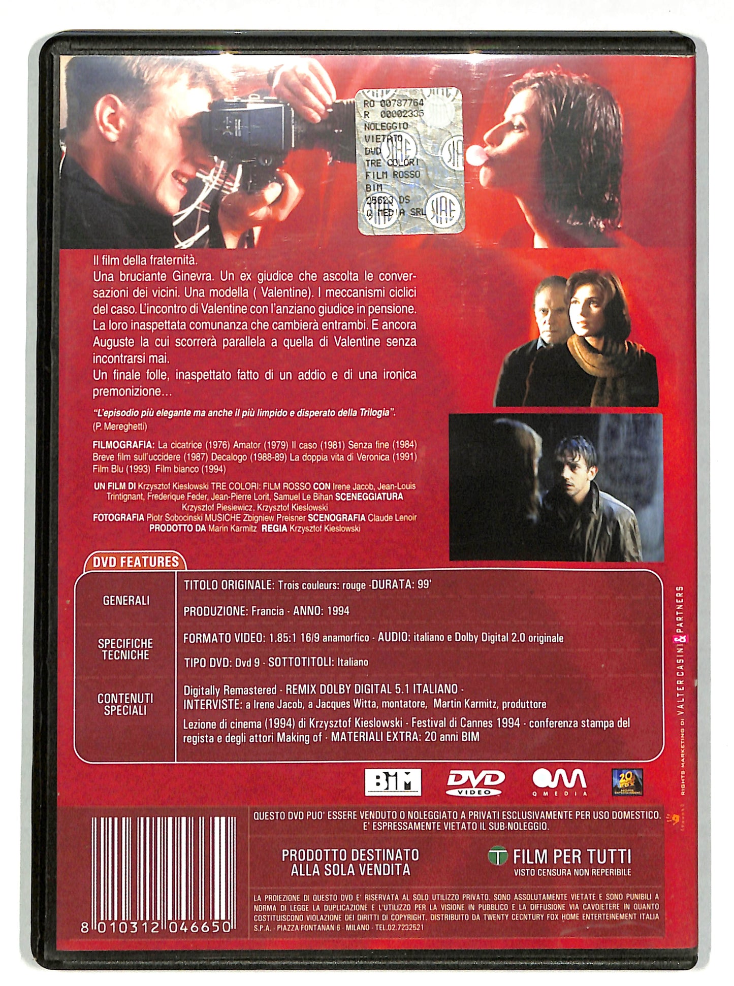 EBOND Tre colori - Film rosso DVD DB704807