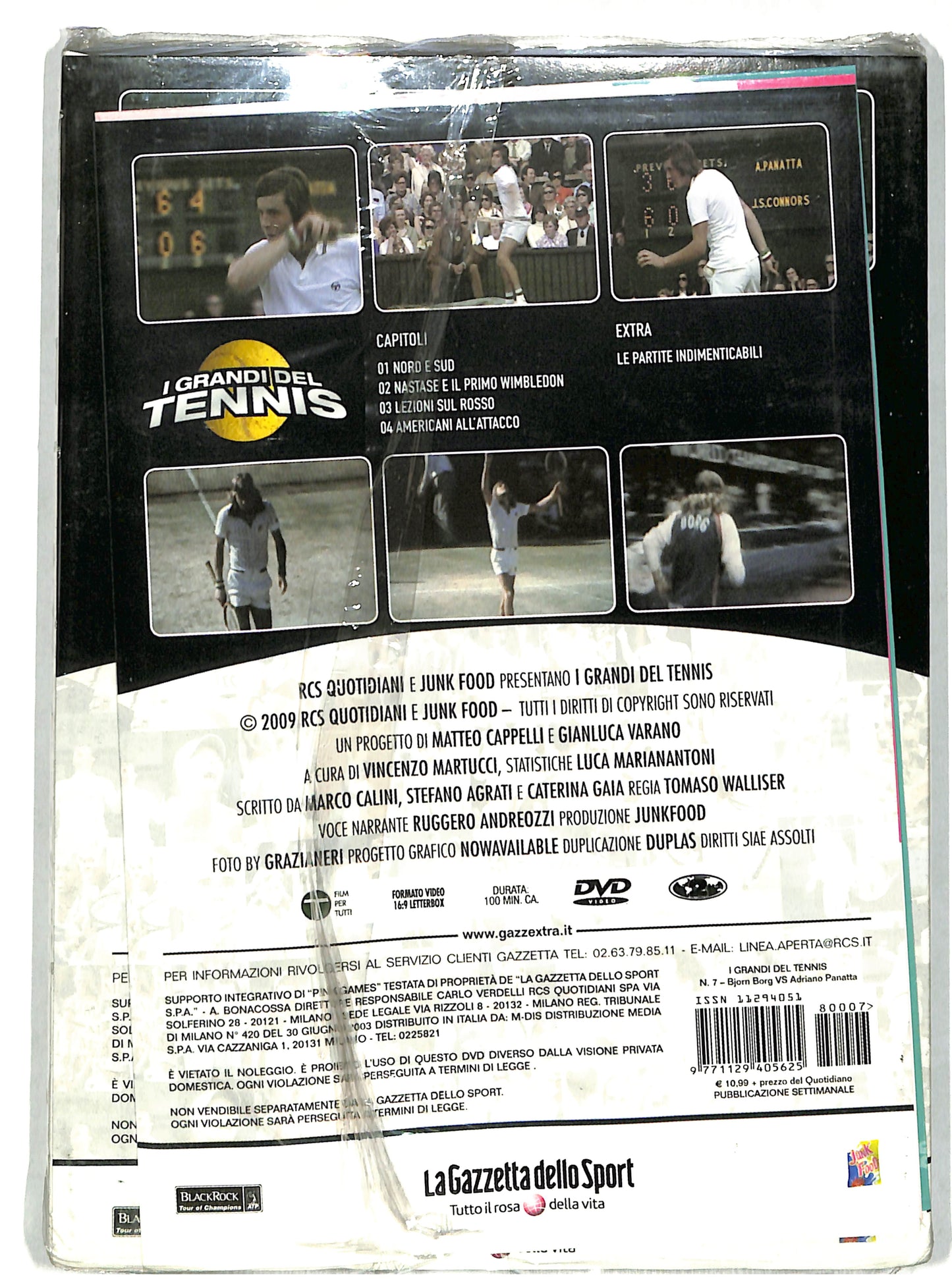 EBOND I grandi del tennis vol 7 - B Brog VS A Panatta EDITORIALE DVD DB704815