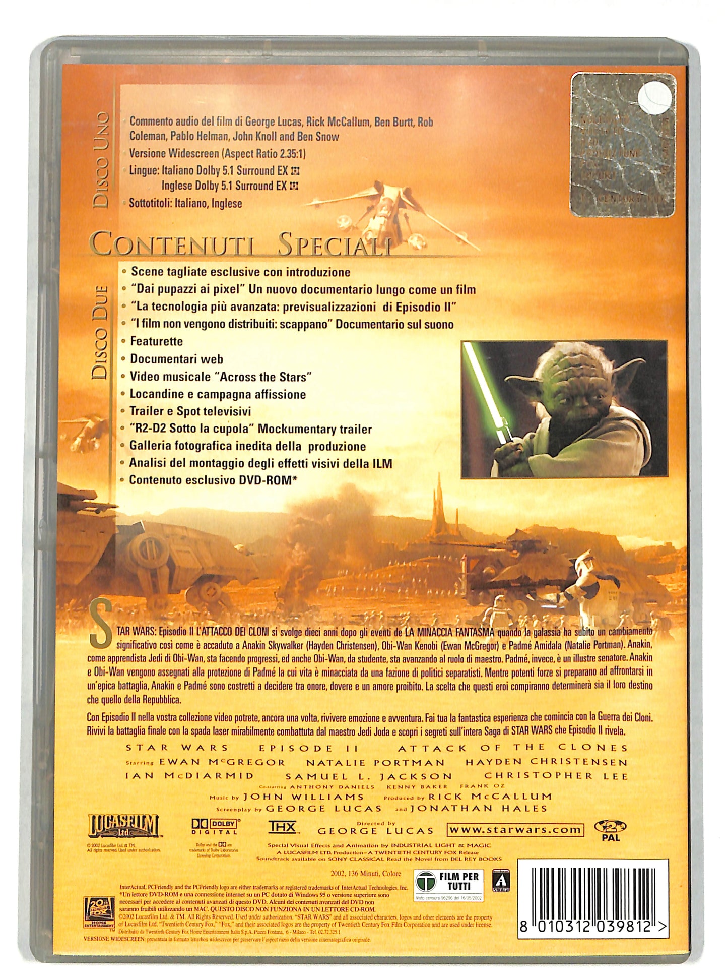 EBOND Star wars episodio II - l'attacco dei cloni DVD DB704837